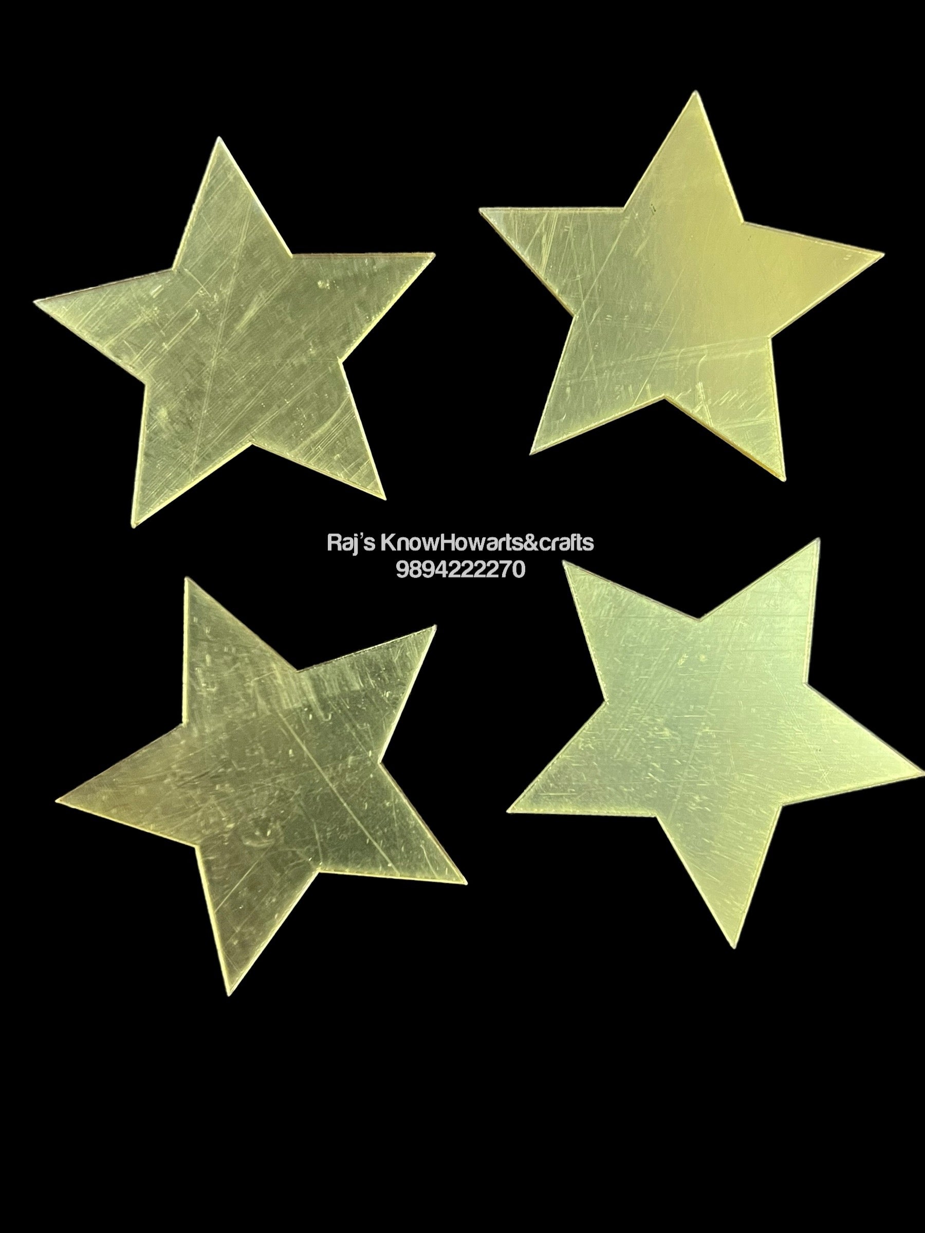 Gold Acrylic 2”-  star