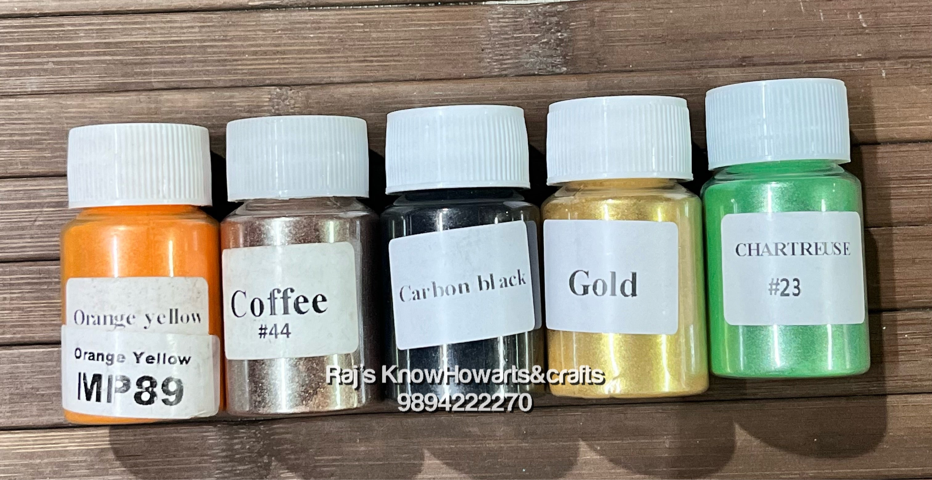 Color Mica Powder set of 5