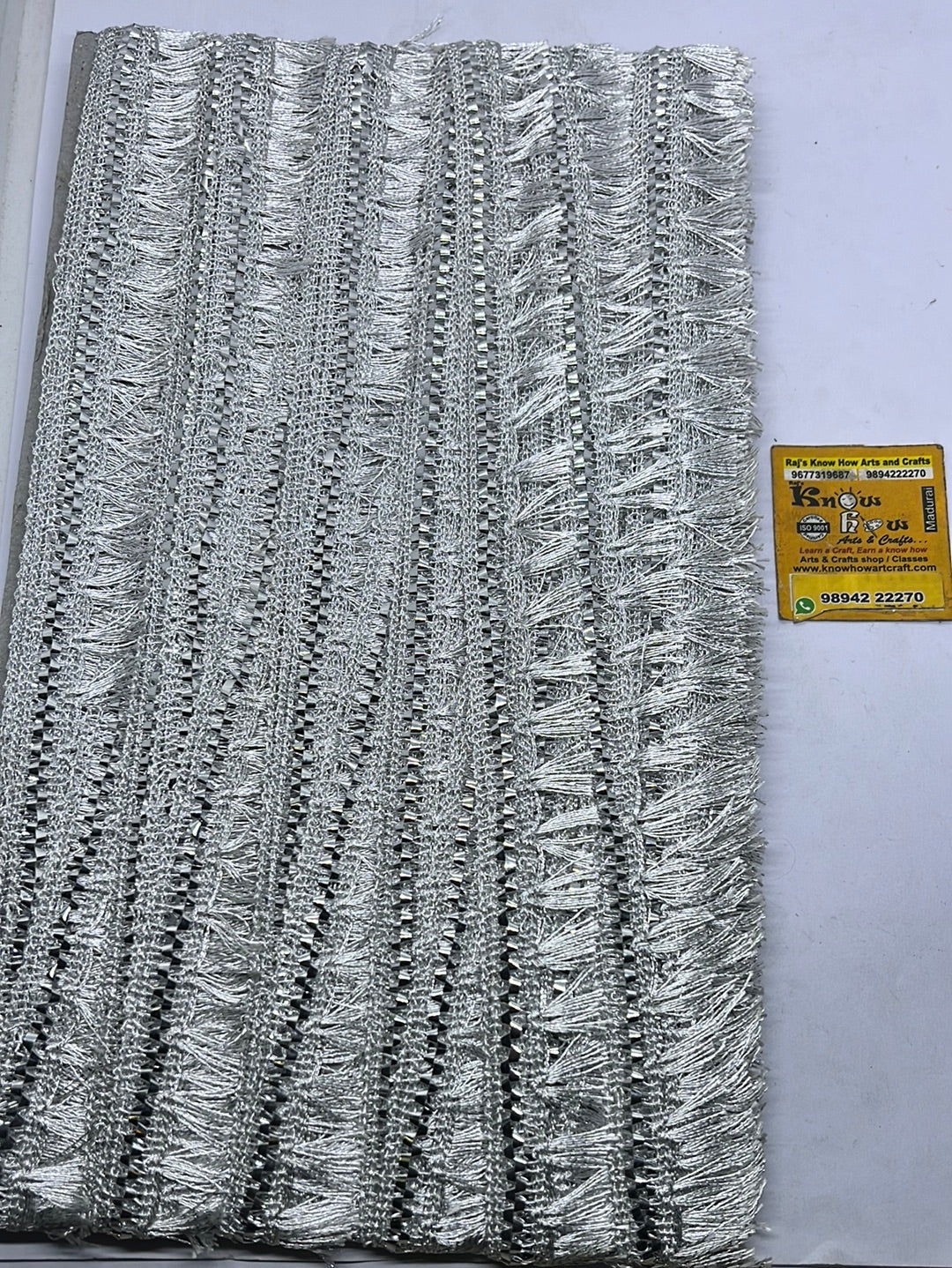 White  punch lace -  5 metre in a pack