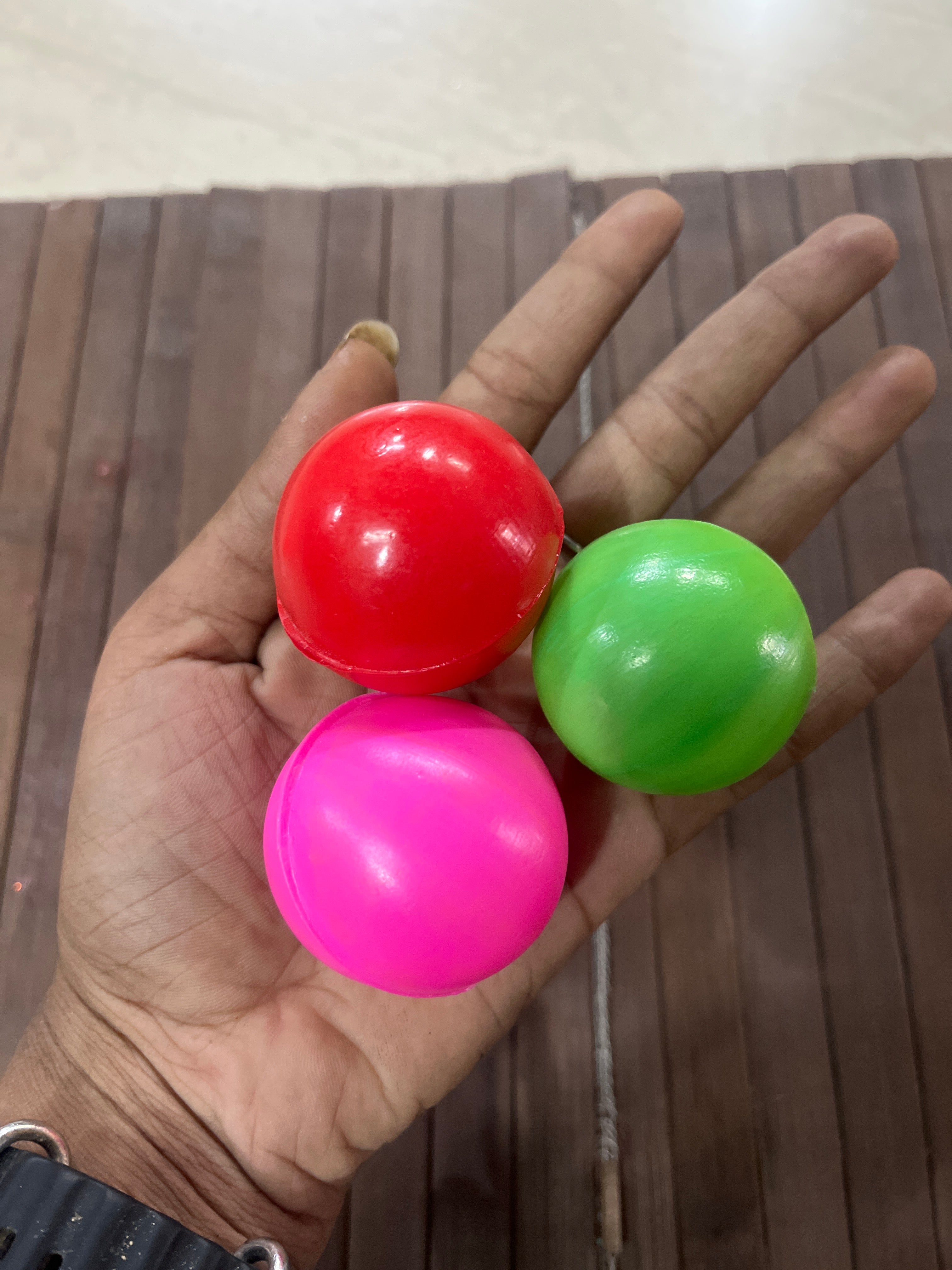 Round multicolour soft plastic balls