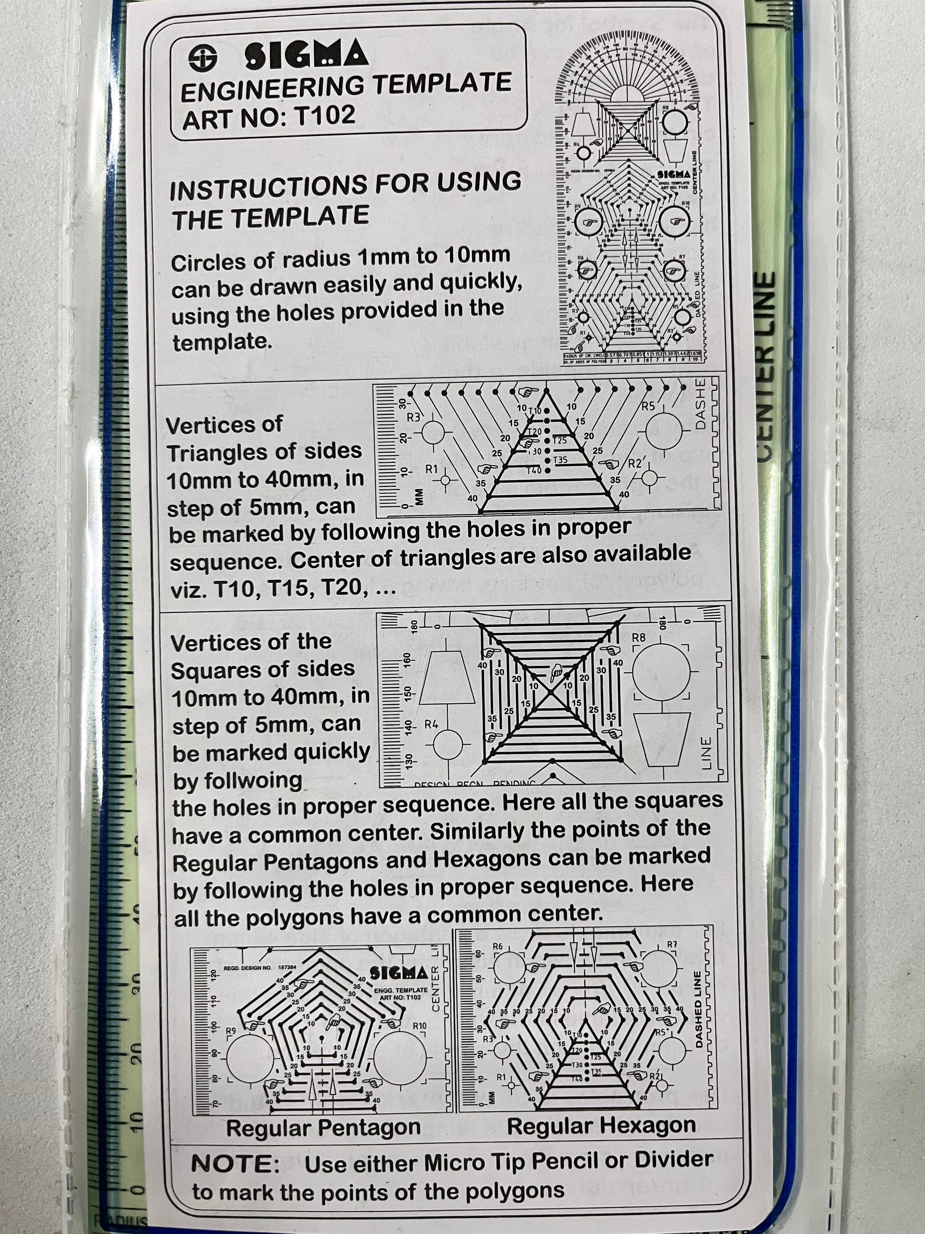 Sigma Engineering TemplatE SCALE-SIGMA