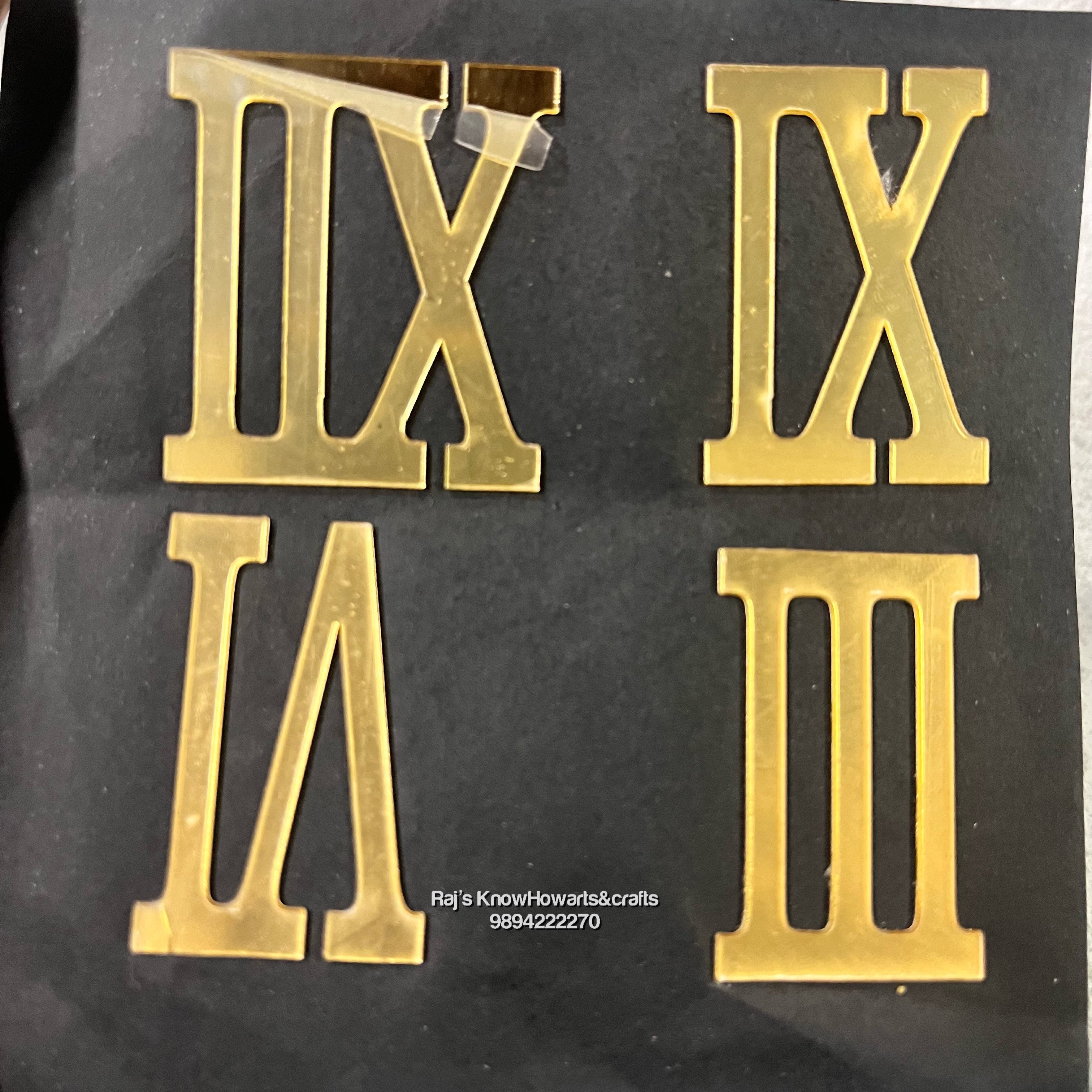 Acrylic Roman letter 4 in 1