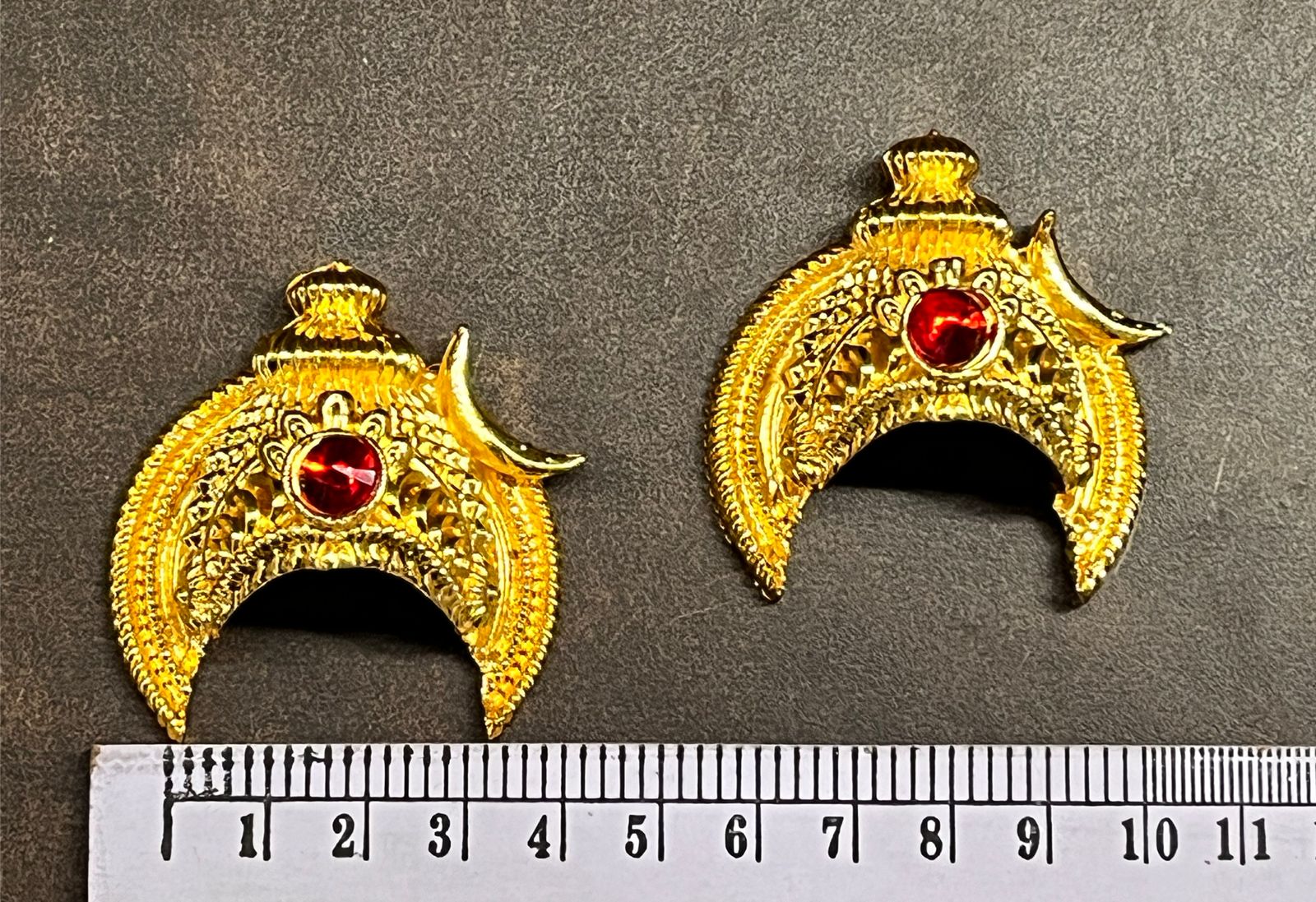 GOLD PLATED HALF PIRAI GREEDAM-PGRD (in cm)-1 PIECE