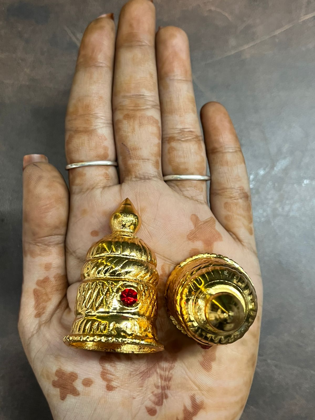 Gold plated Full Round AMMAN  GREEDAM SMALL 1 PIECE-SAGRD