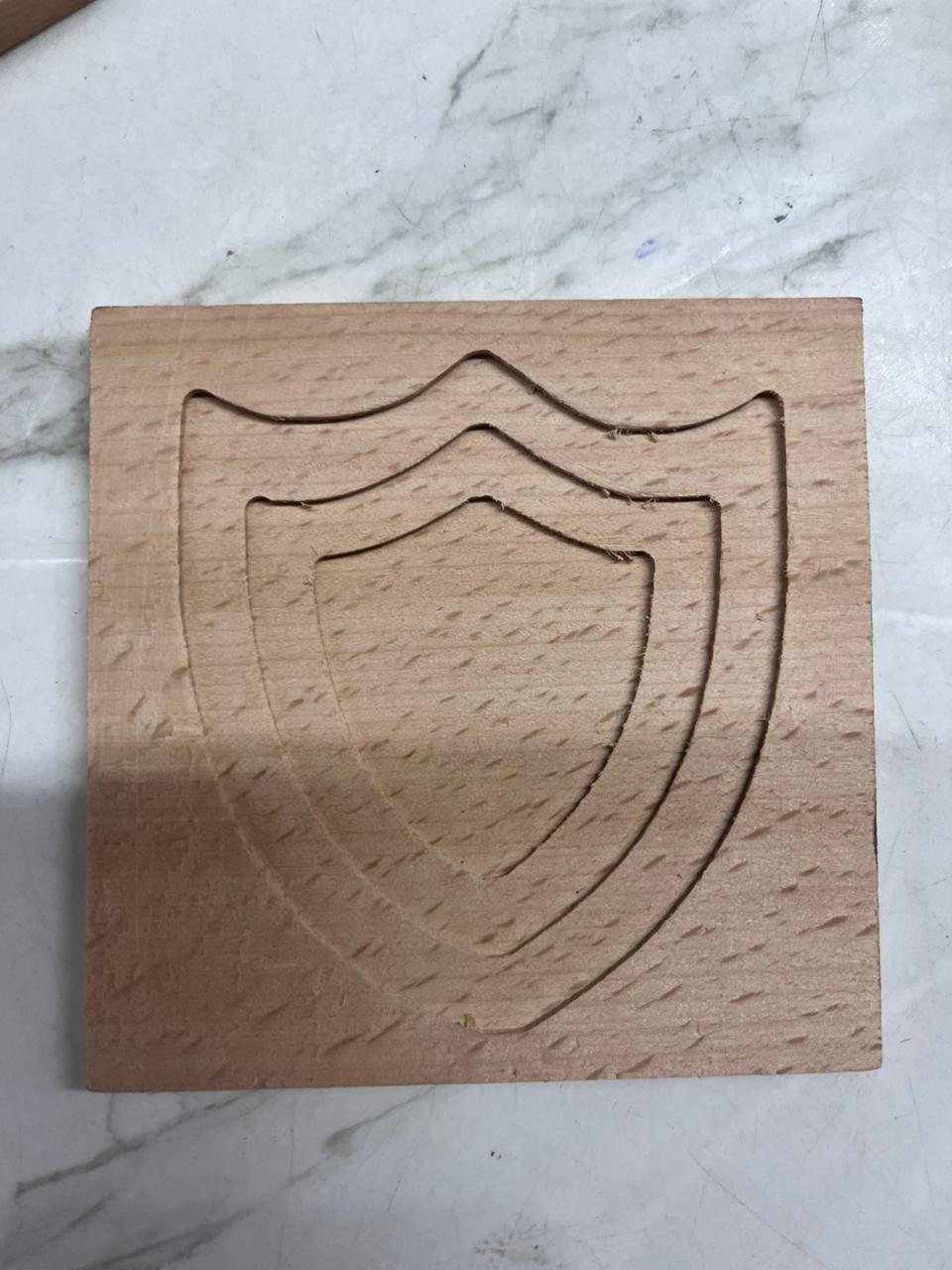 3d Wooden tea coaster-3DWTC (Assorted 2 piece )