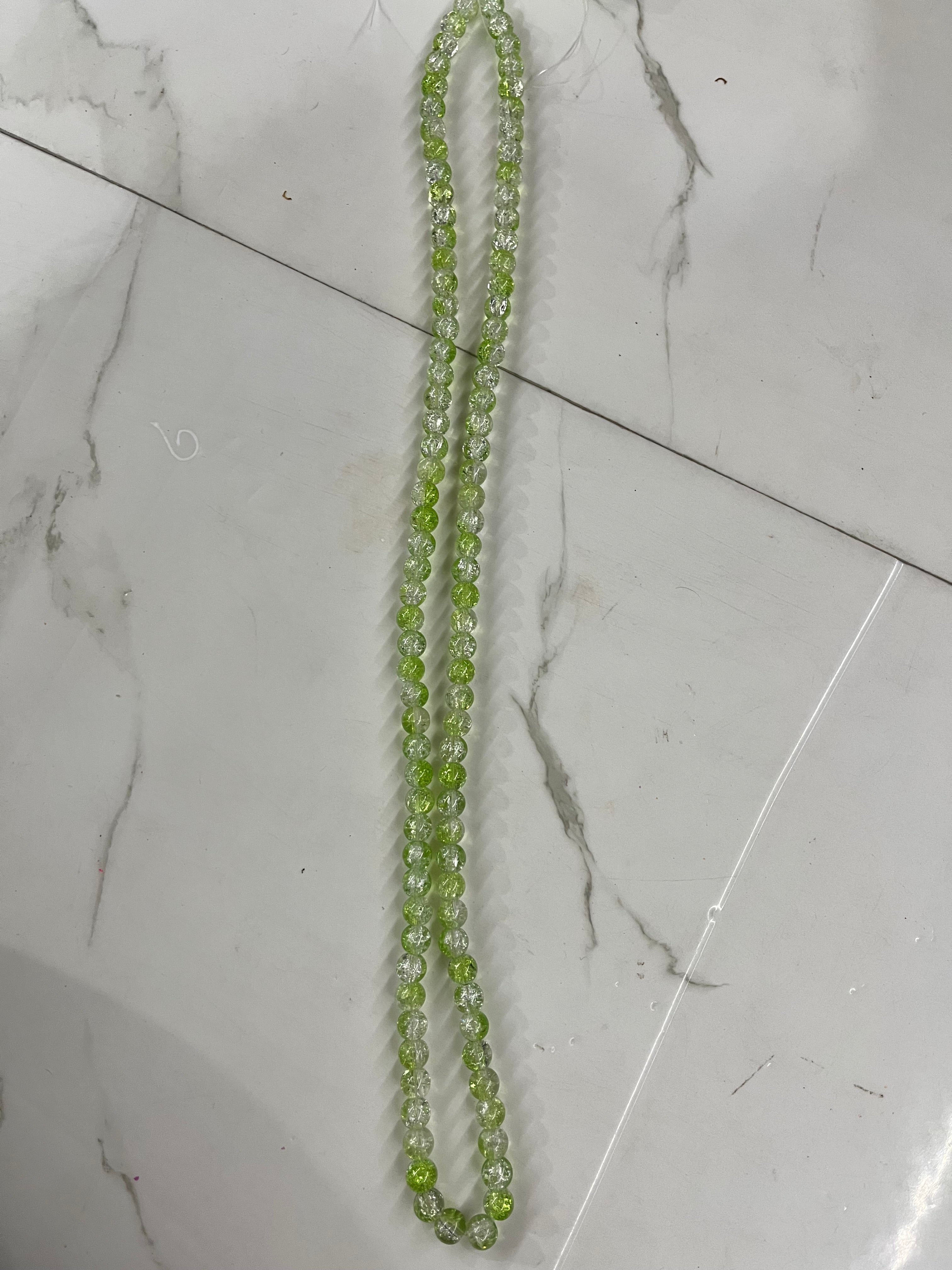 Crackle beads one line-6