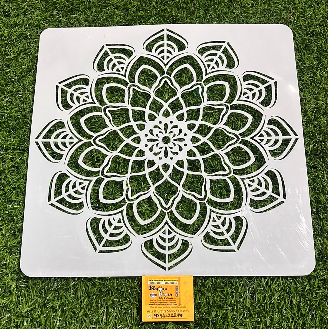 Rangoli stencil design  6