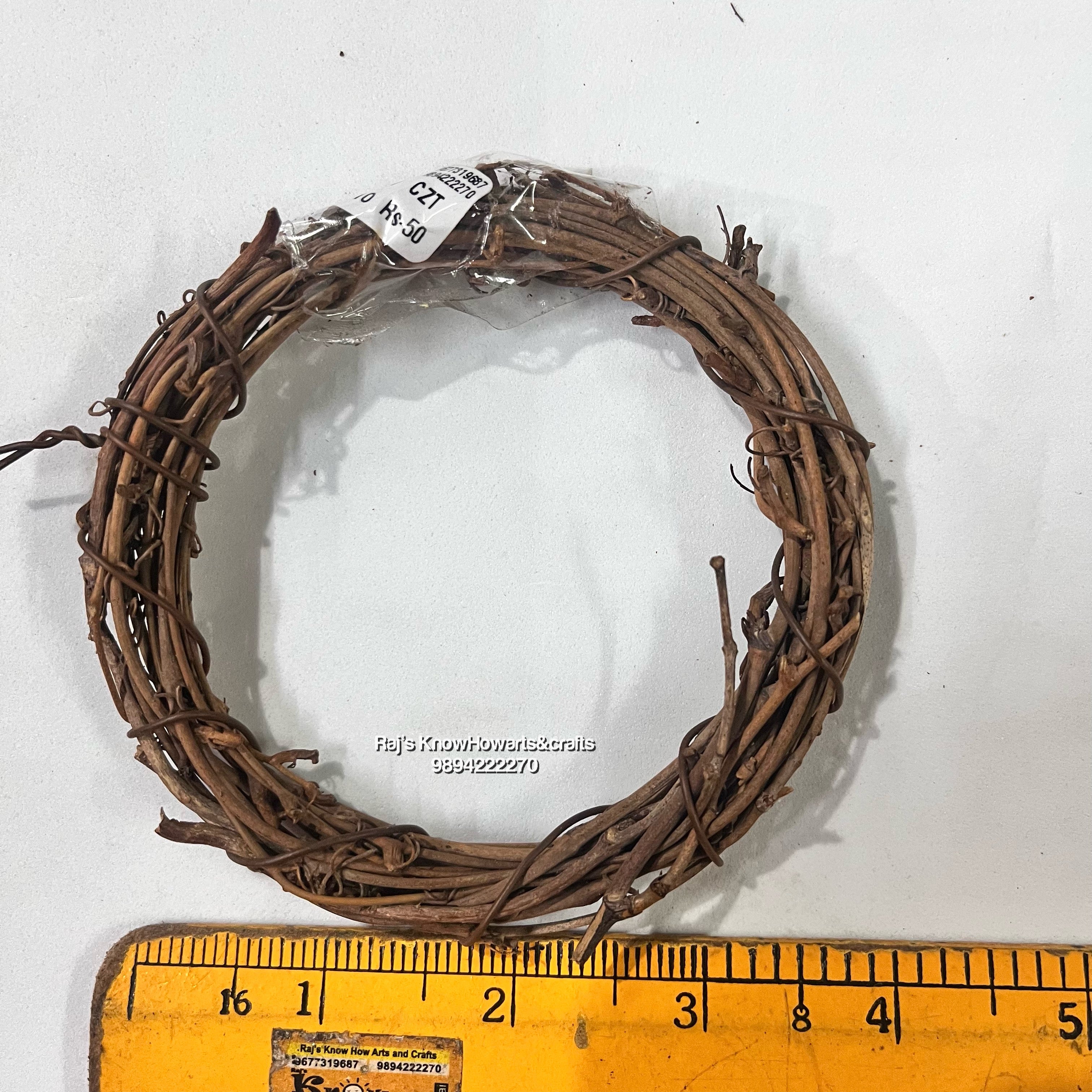 Bamboo Brown wreath 4”