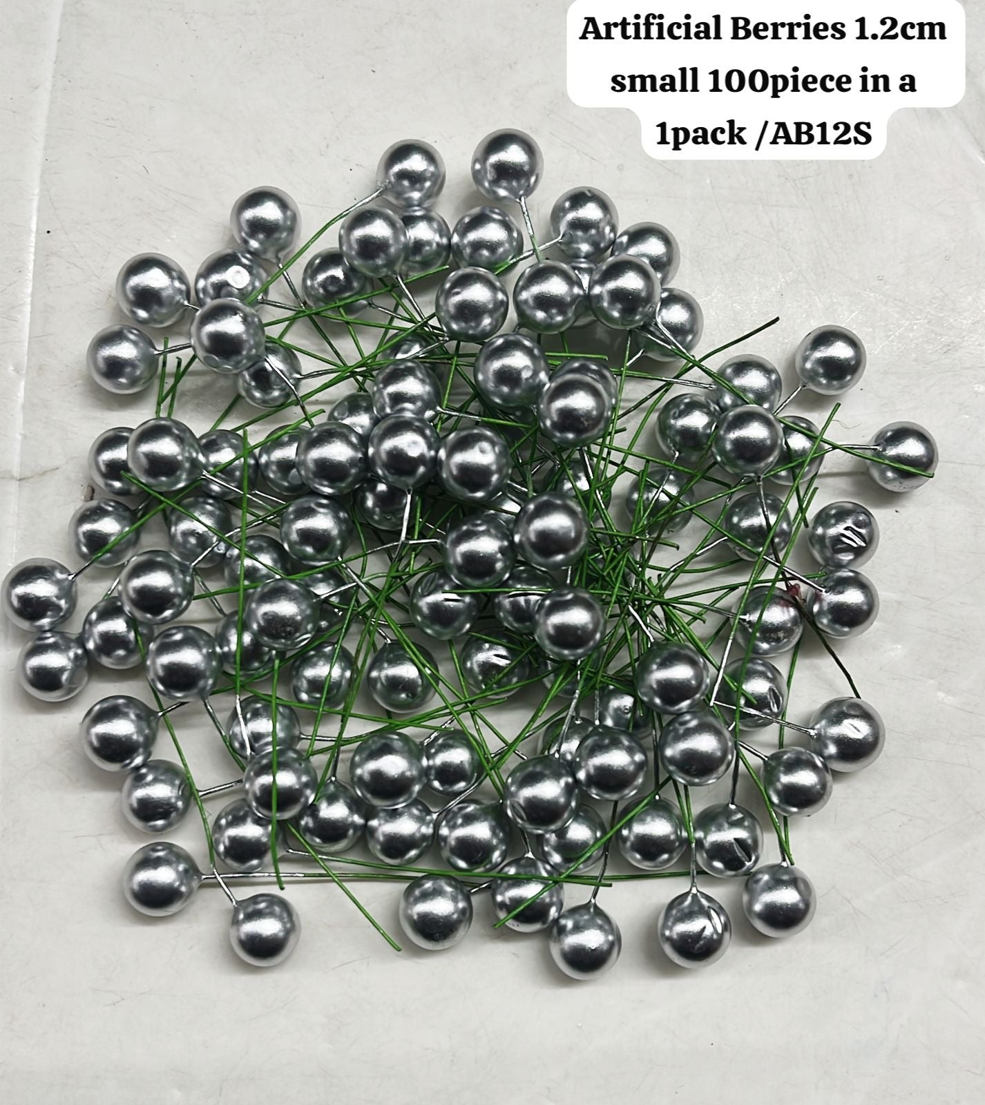 Artificial Berries 1.2cm 100piece in a 1pack