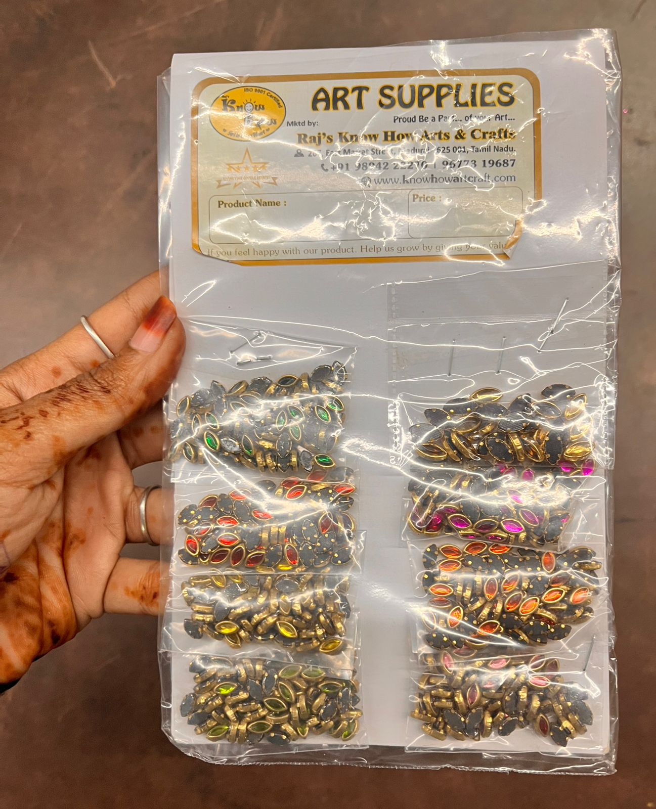 EYE FRAME KUNDAN KIT- KIT50