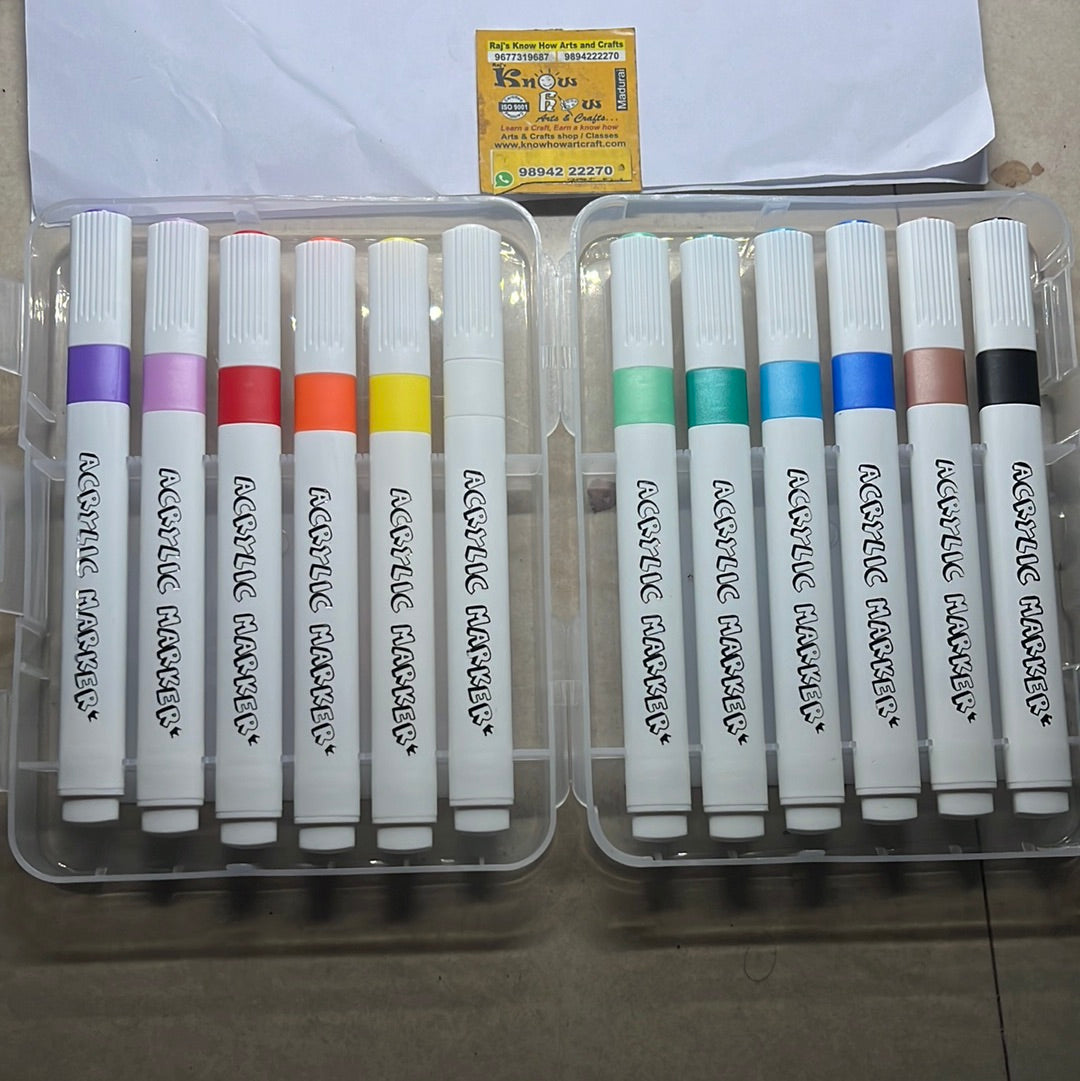 12 colors Acrylic marker - ACM12