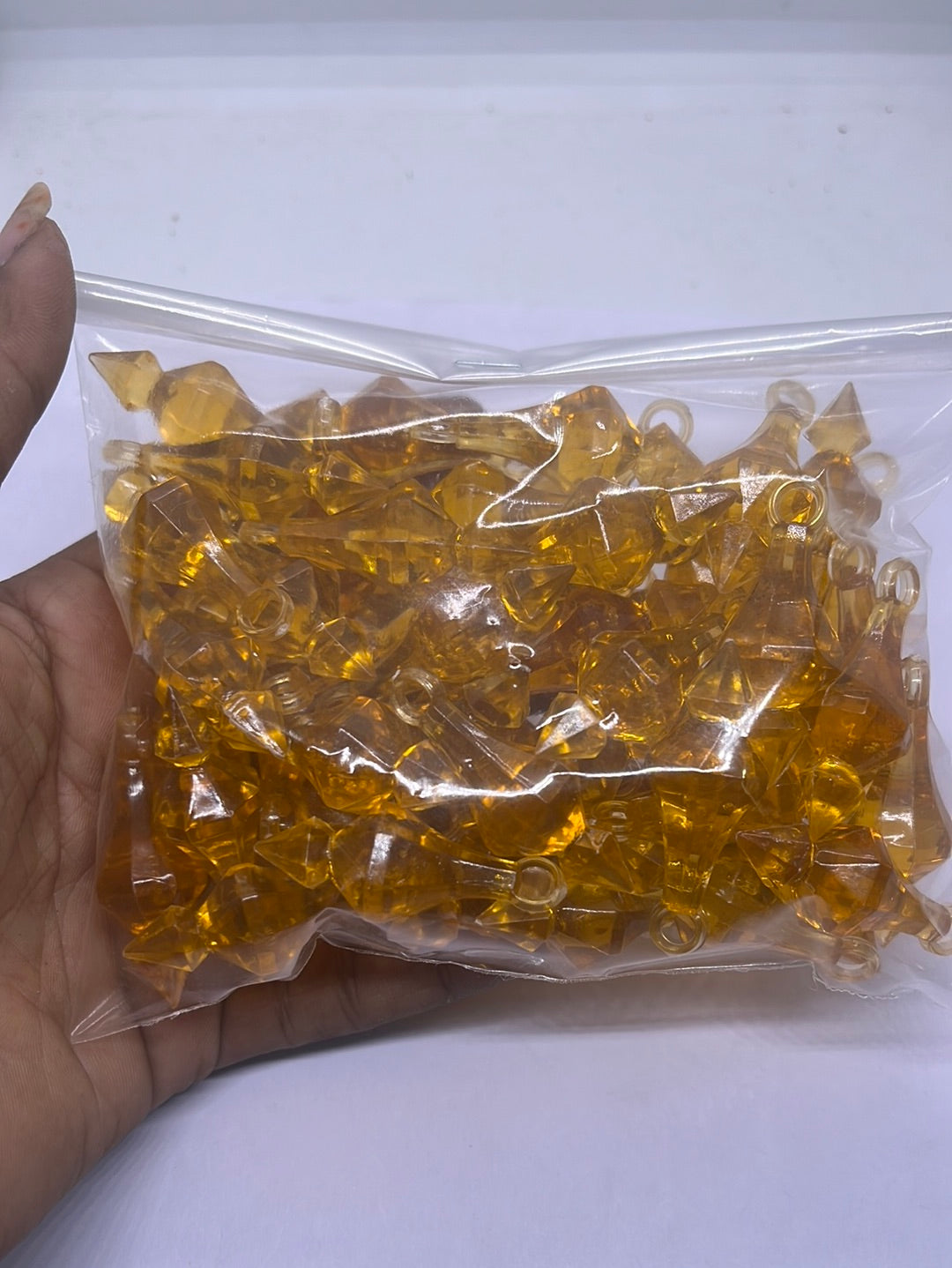 Acrylic  plastic color design beads -100g 1