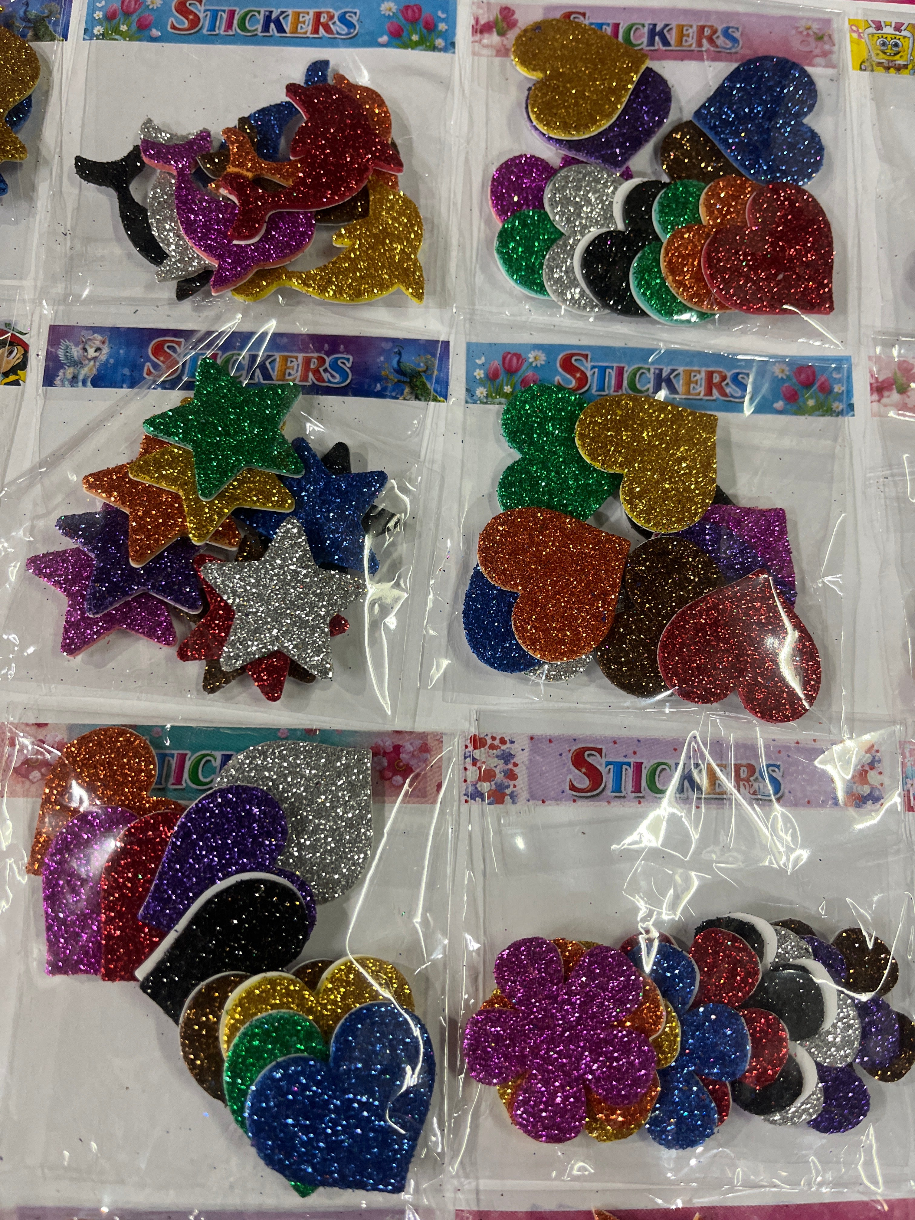 DECORATIVE GLITTER FOAM STICKER