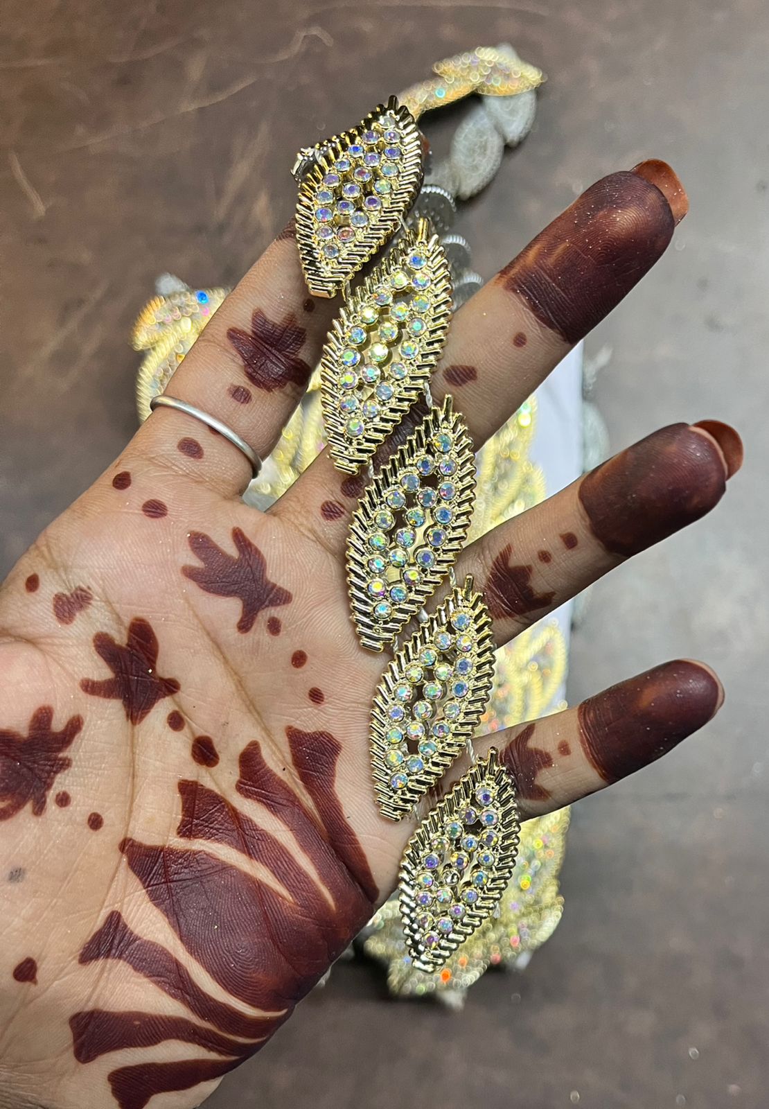 Leaf gold Lace 1 meter-LGL