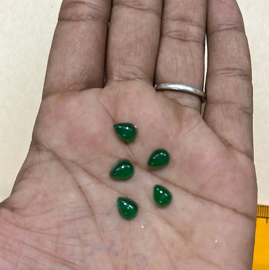 5x7 Emerald stones 10 piece pack High quality