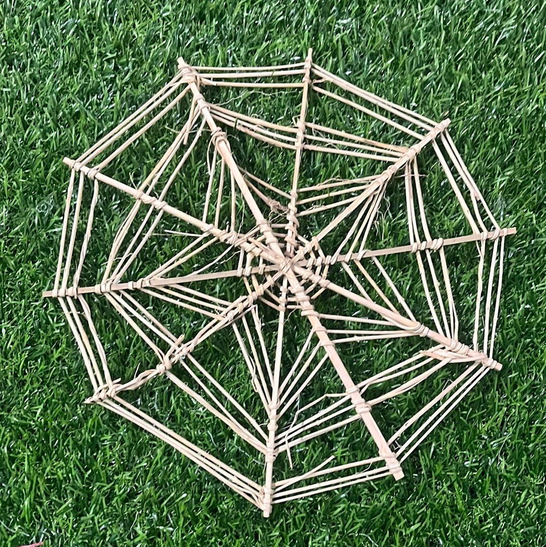 DIY Bamboo spider web craft ideas for kids