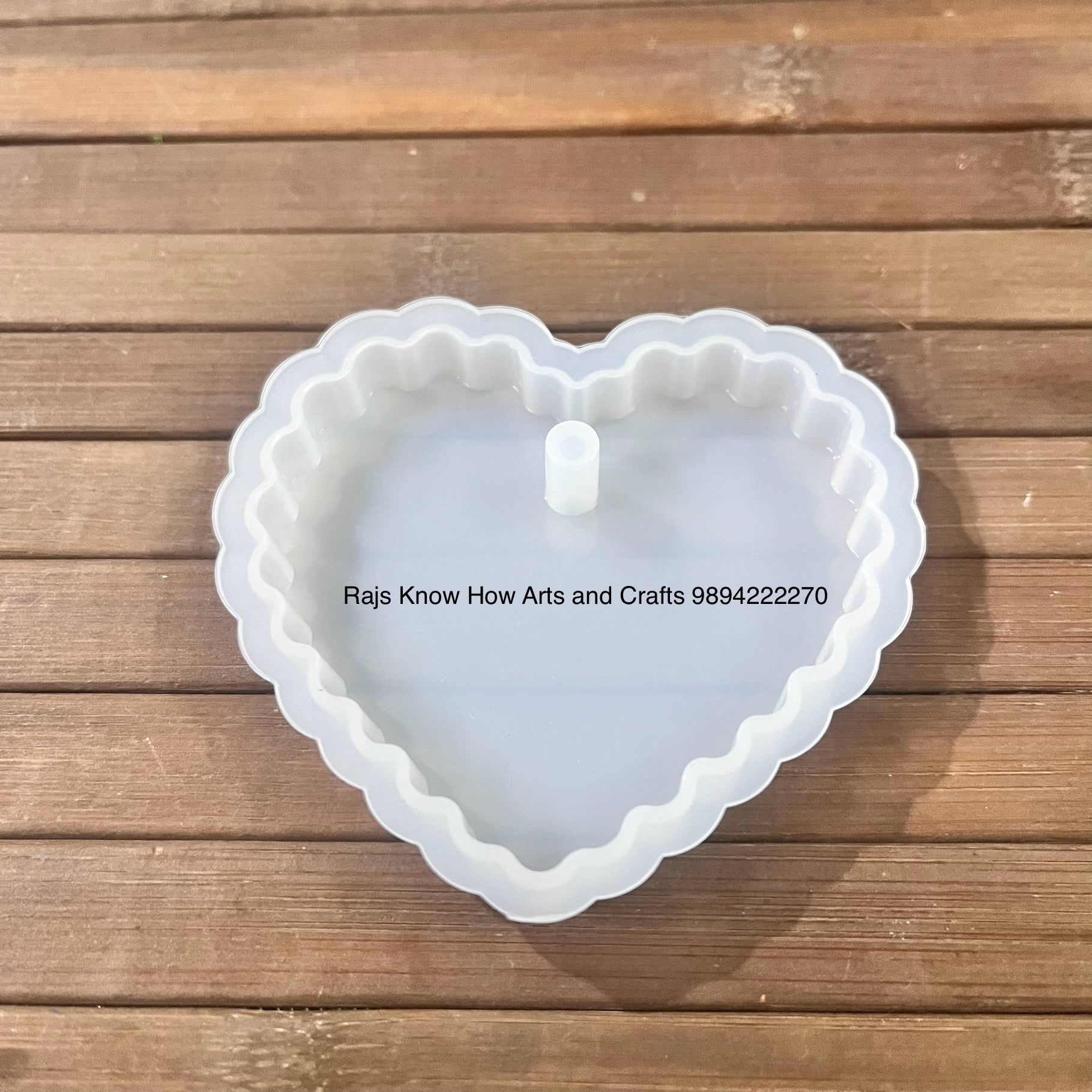 3 inch agate heart Resin mold