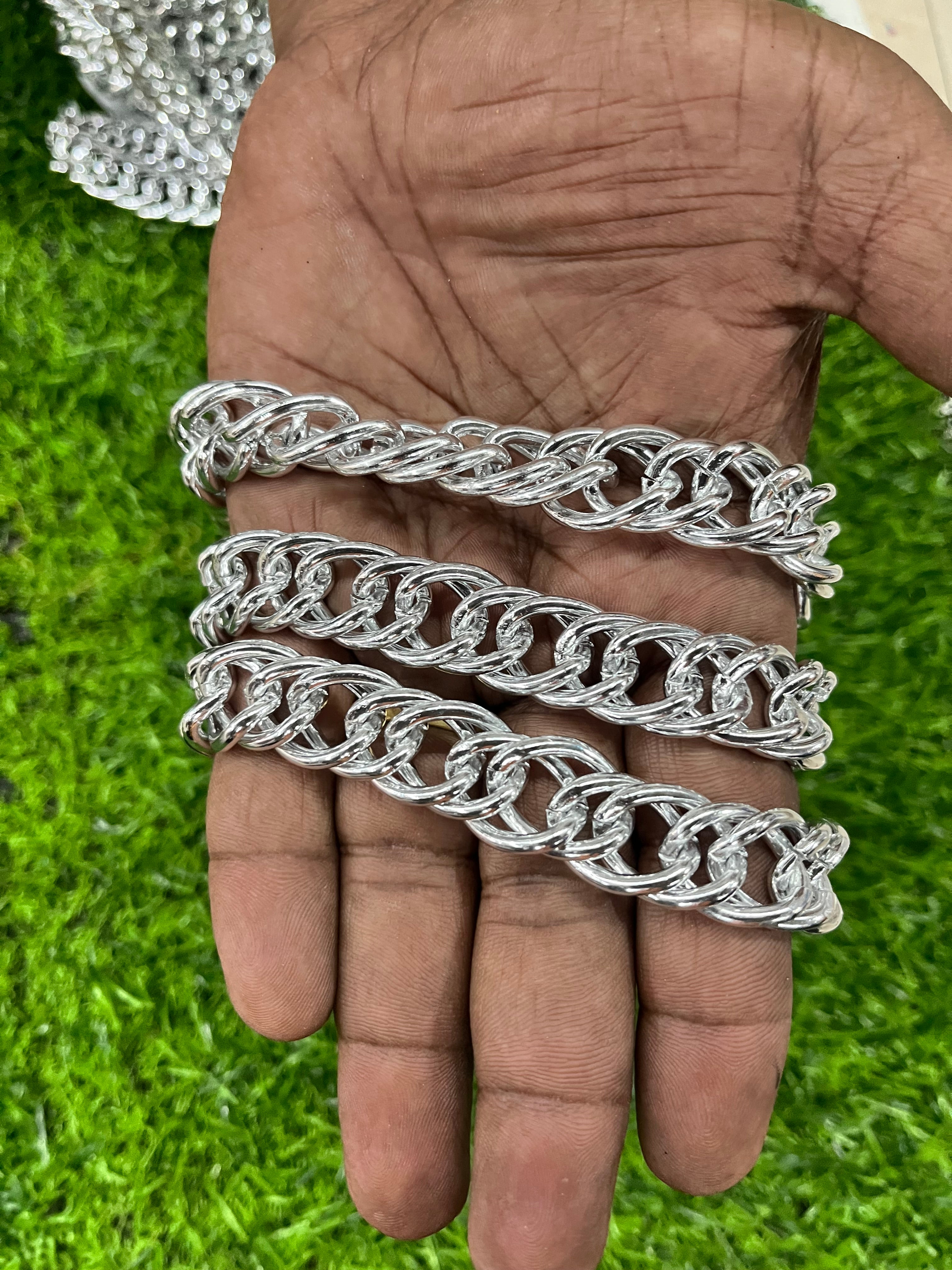 Men’s silver chain 1 meter