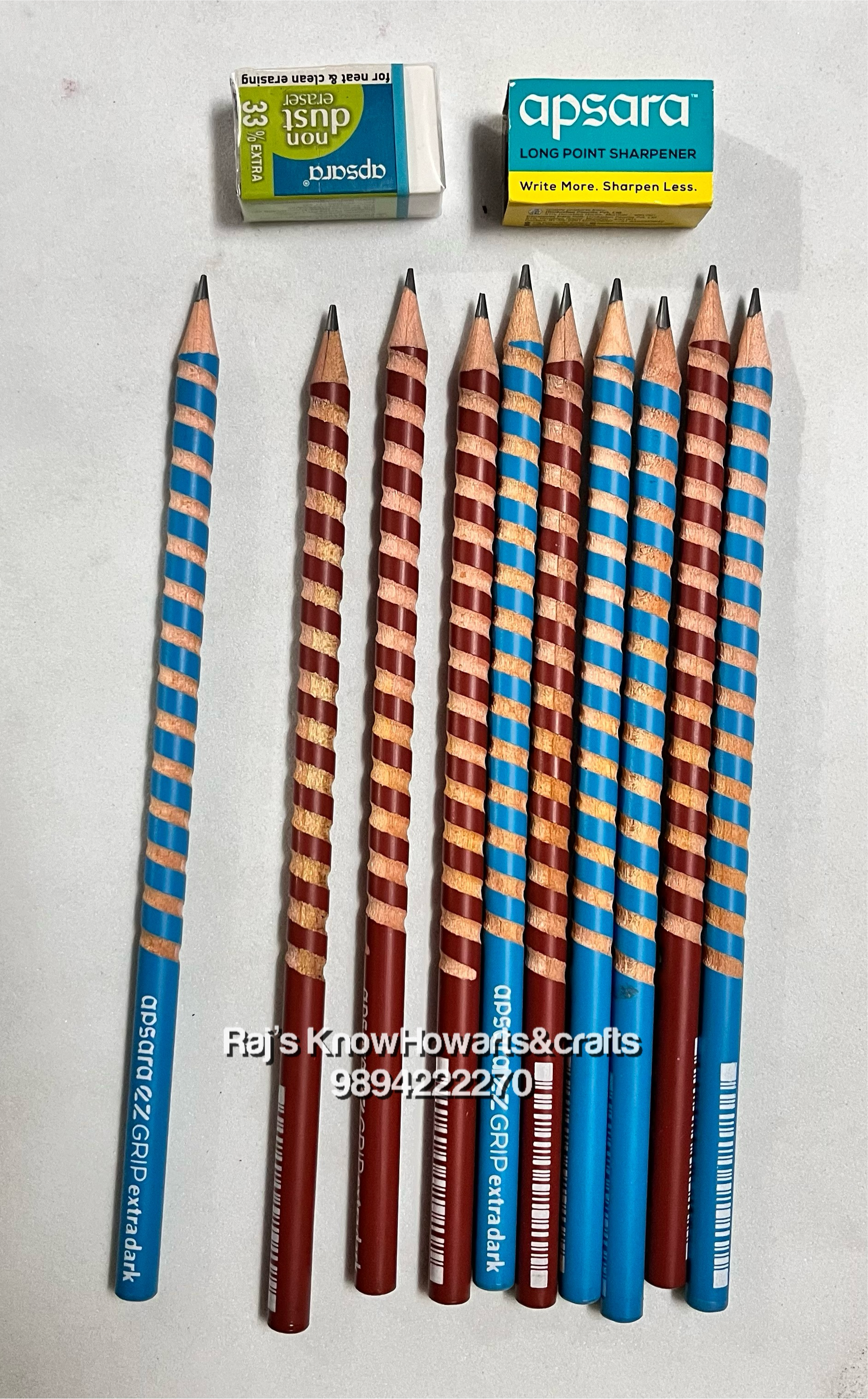 APSARA EZ GRIP EXTRA DARK PENCILS