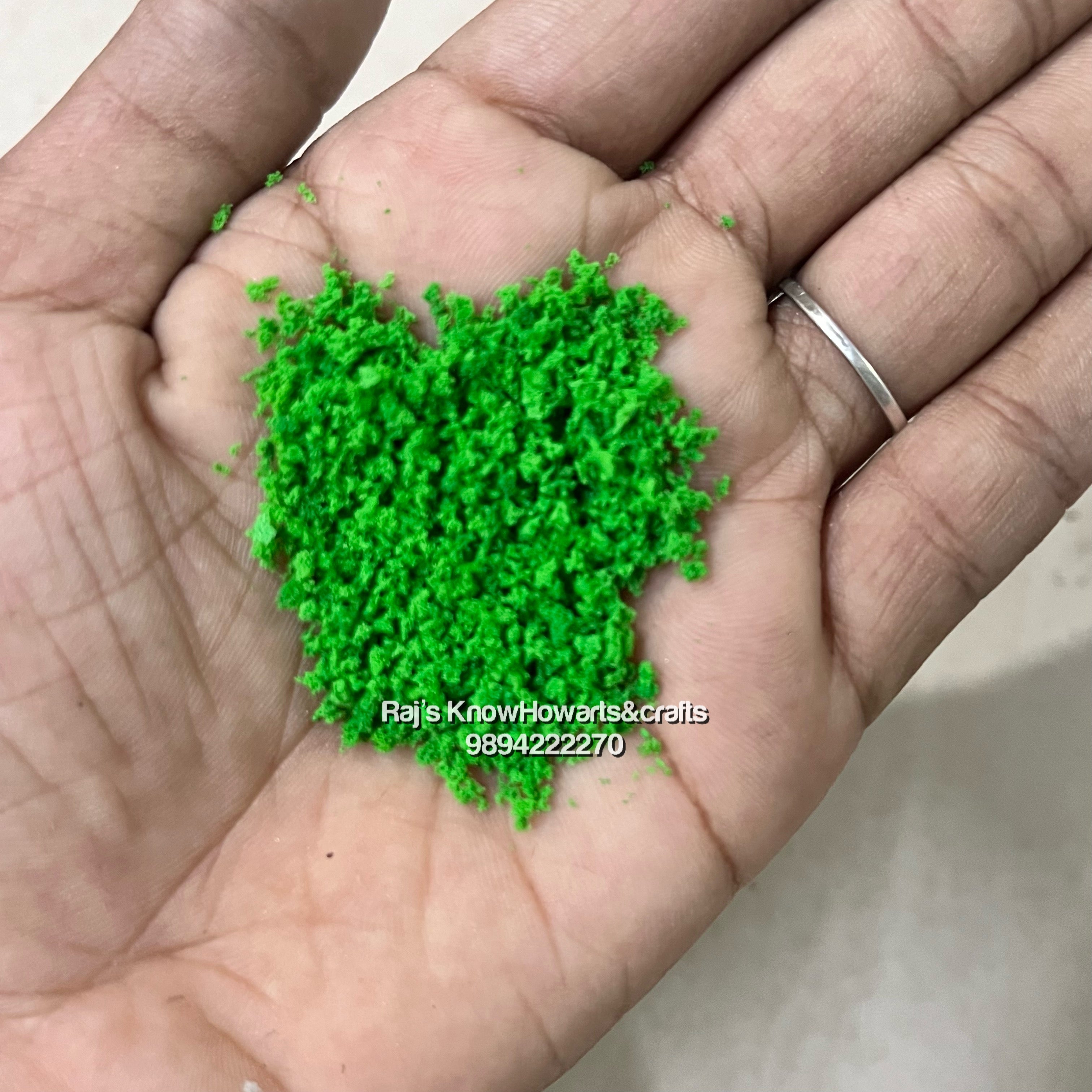 Green foam sand