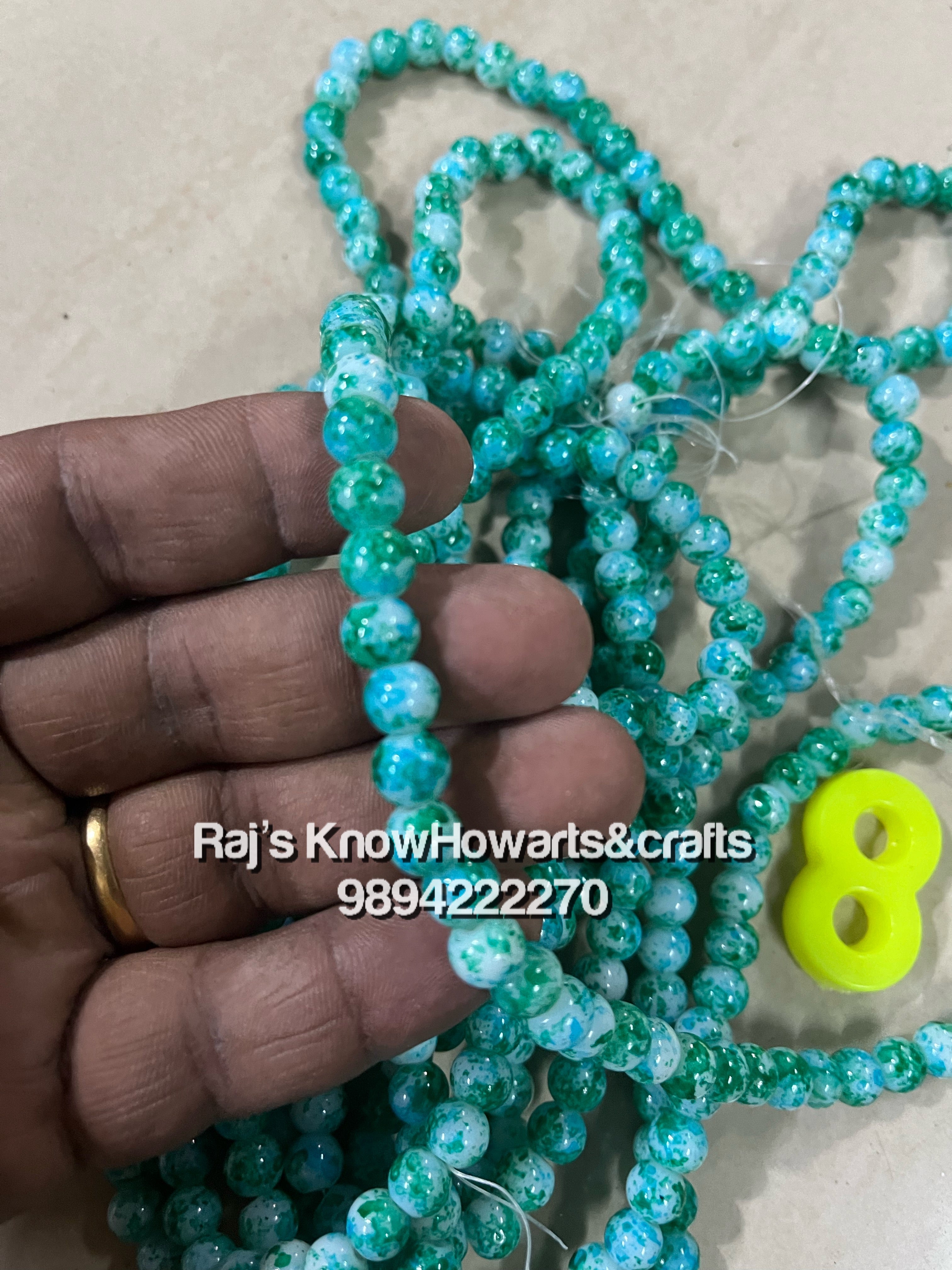 Marble beads - 8