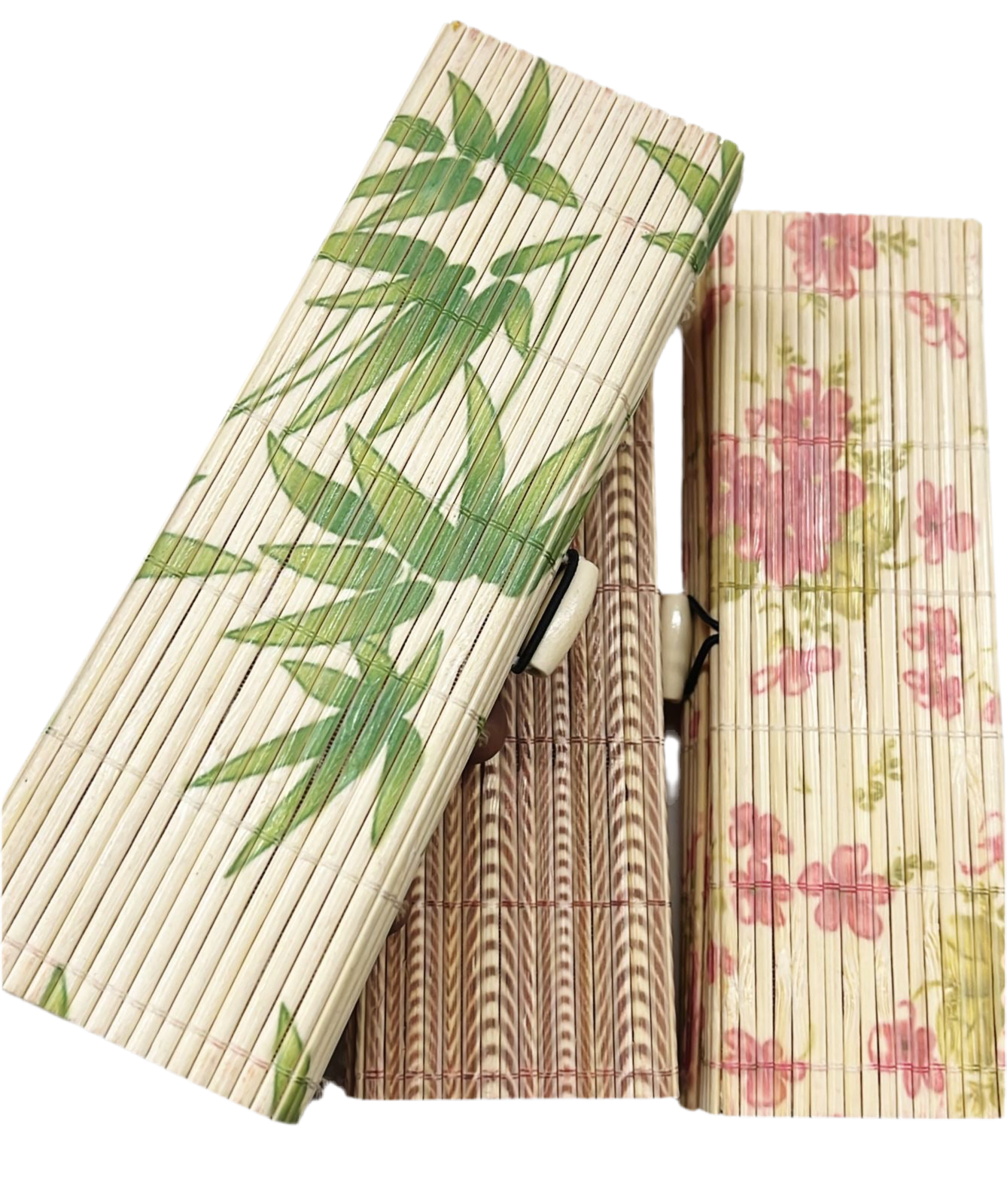 Natural Bamboo jewellery box rectangle multipurpose use -1pack