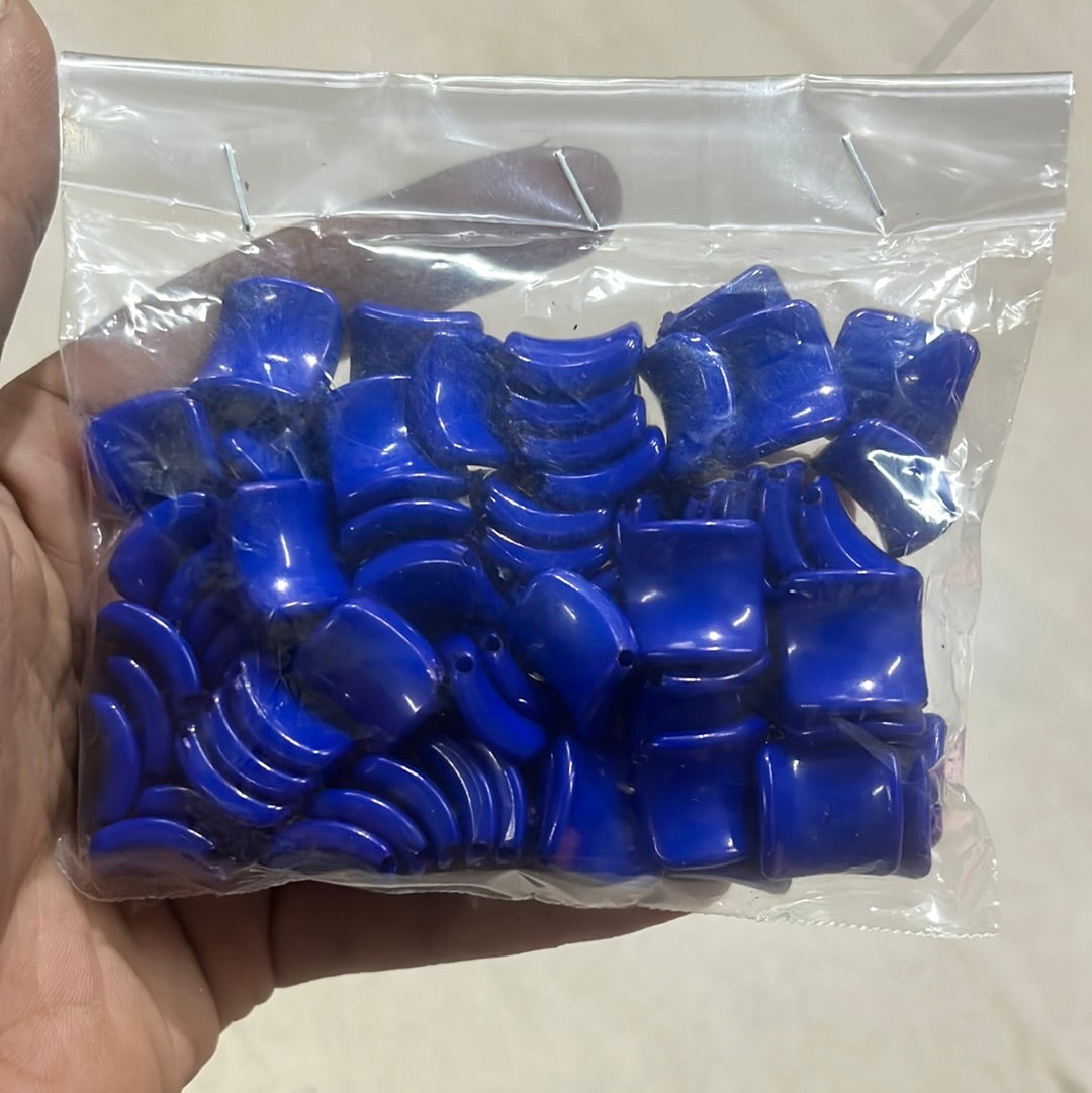 Dark Blue Plastic Bead-50g