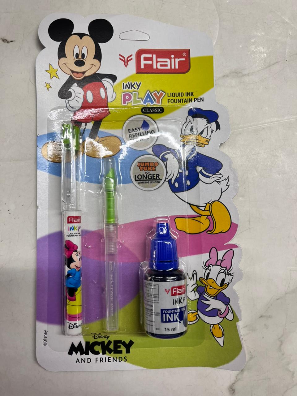 Flair mickey and friends inky jumbo fountain pen -2 sets