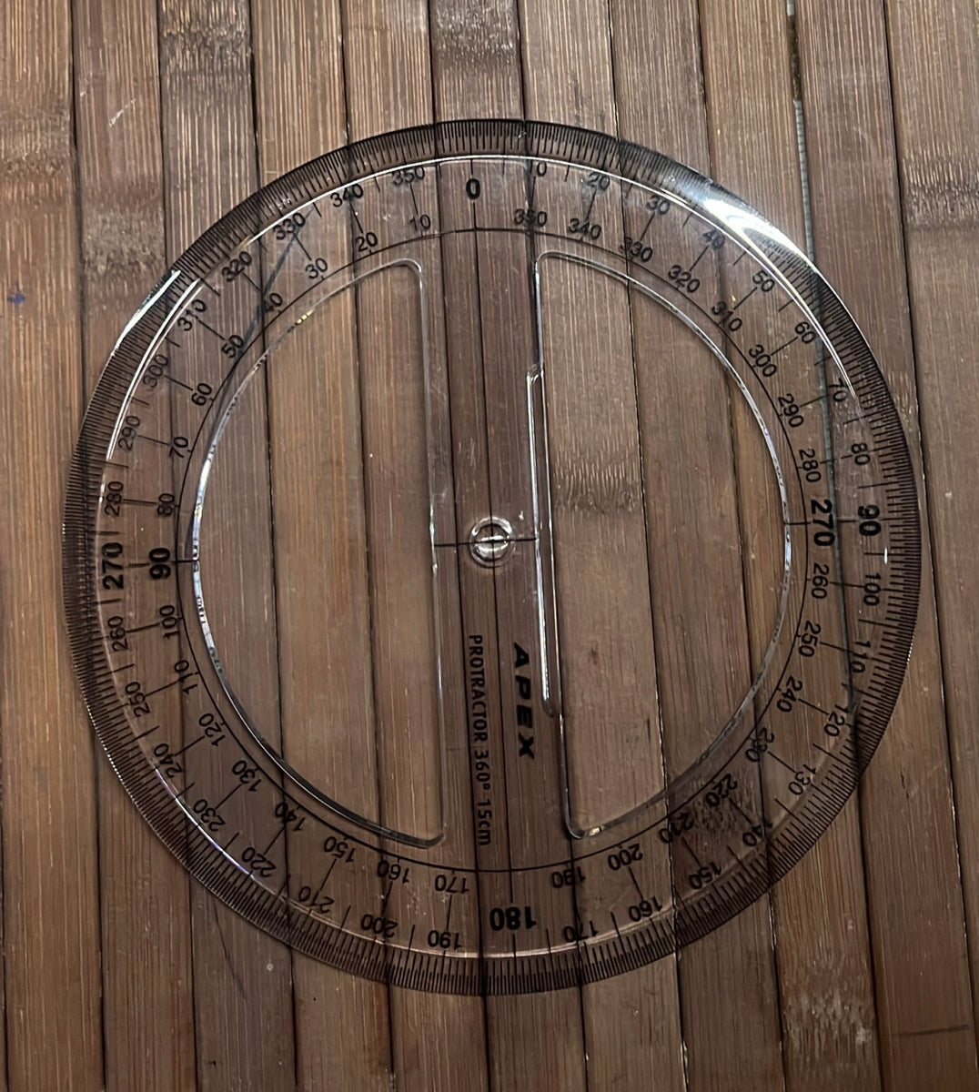 Protractor Ho Apex protractor 360/150mm(6”) -1pack/APR360 – KnowHowArtCraft