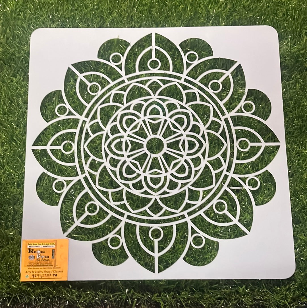 Rangoli stencil design  3