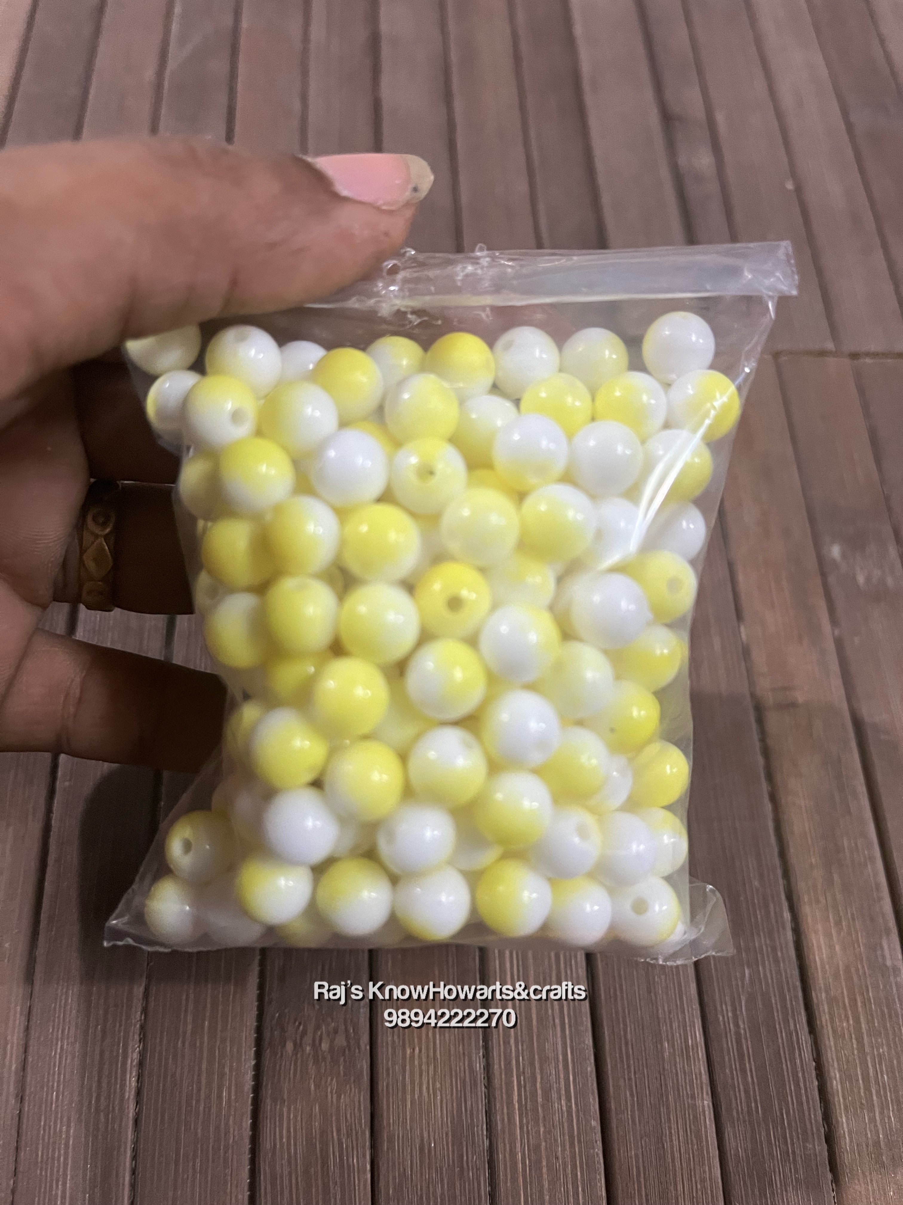 Acrylic fashion Beads 50g in a pack