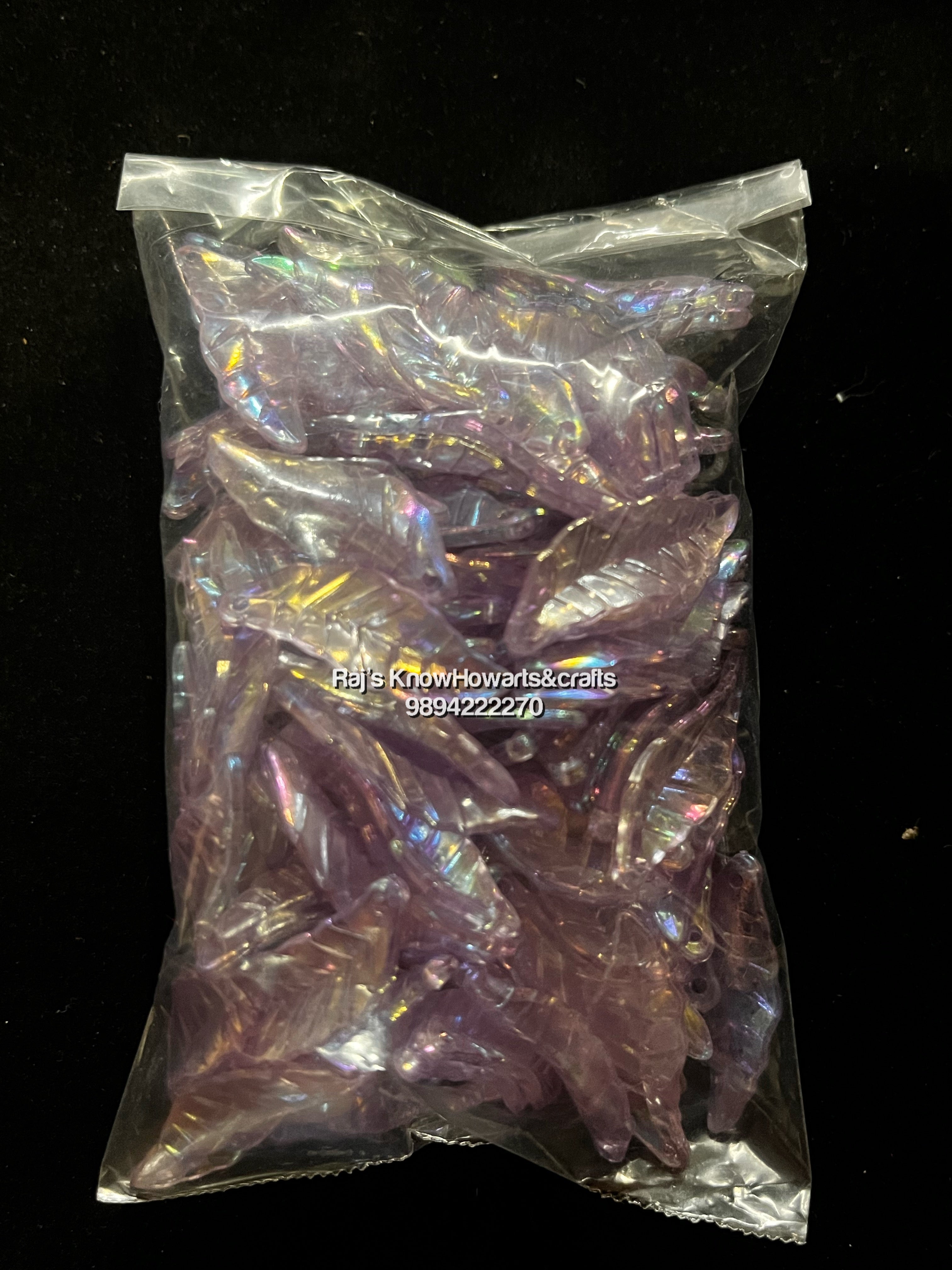 Leaf beads - 50g in a pack