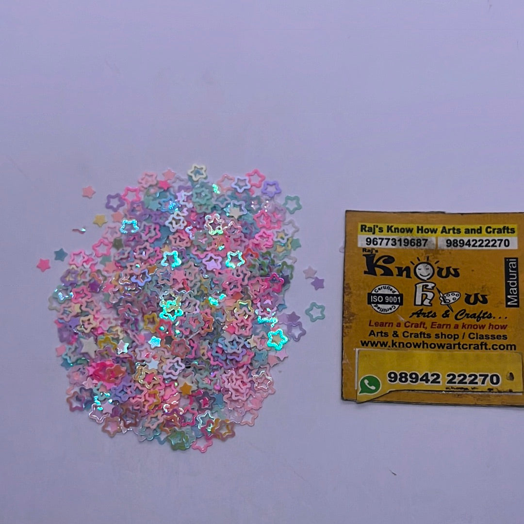 Multicolour  star- Resin filler