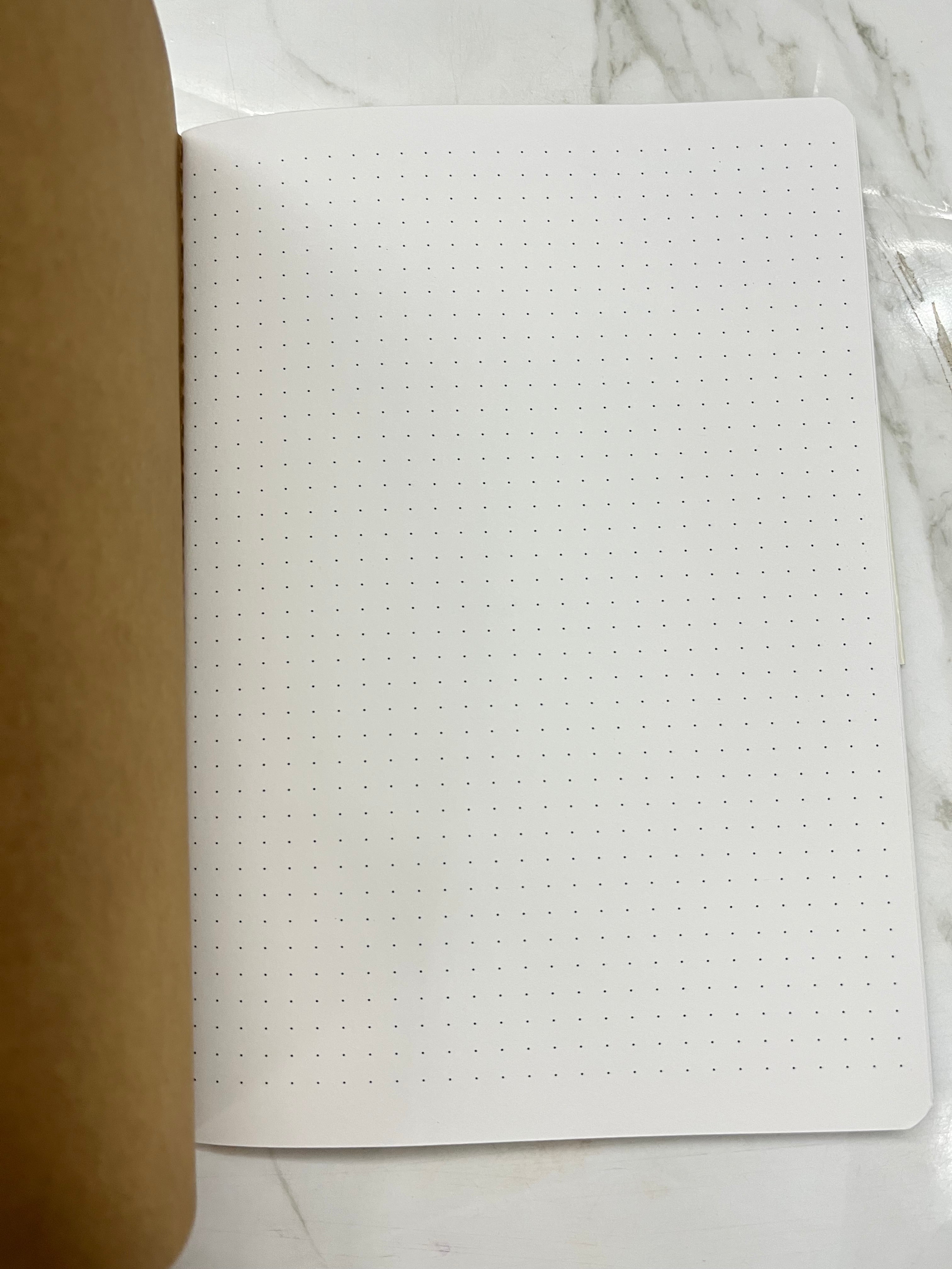 Kraft notebook-A4,A5,A6 grid(KNB3S)