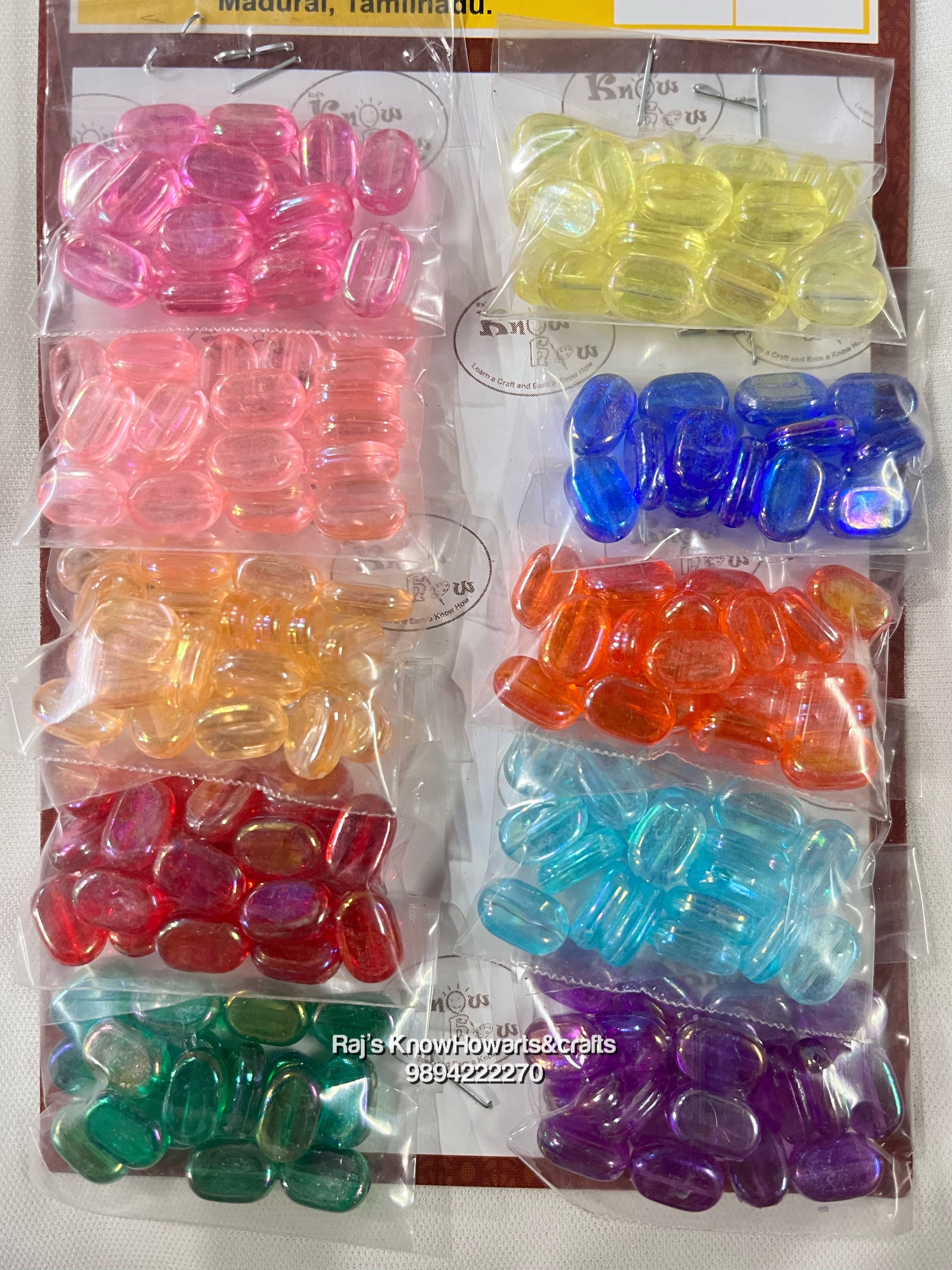 Assorted Colour Plastic Beads