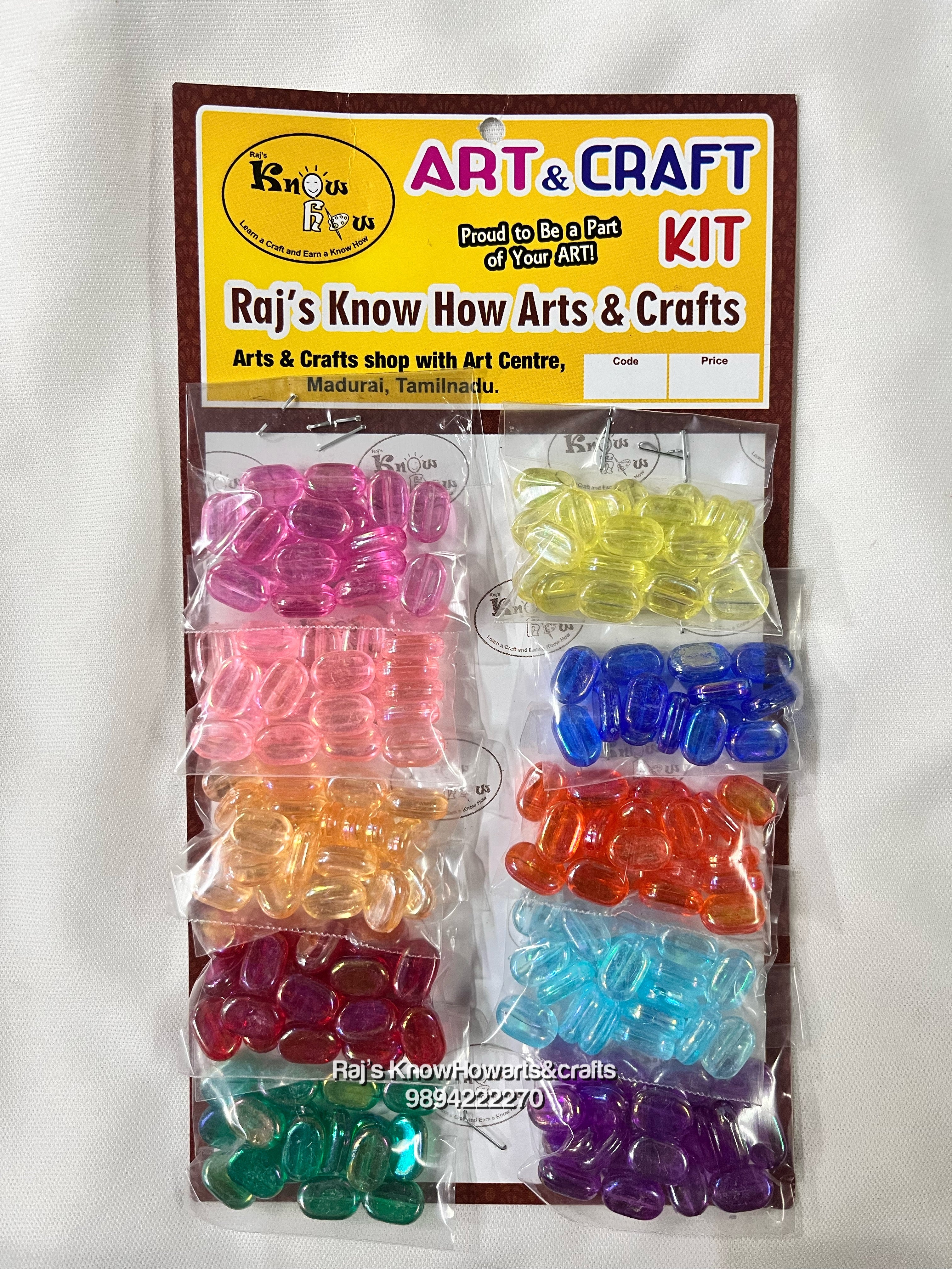 Assorted Colour Plastic Beads