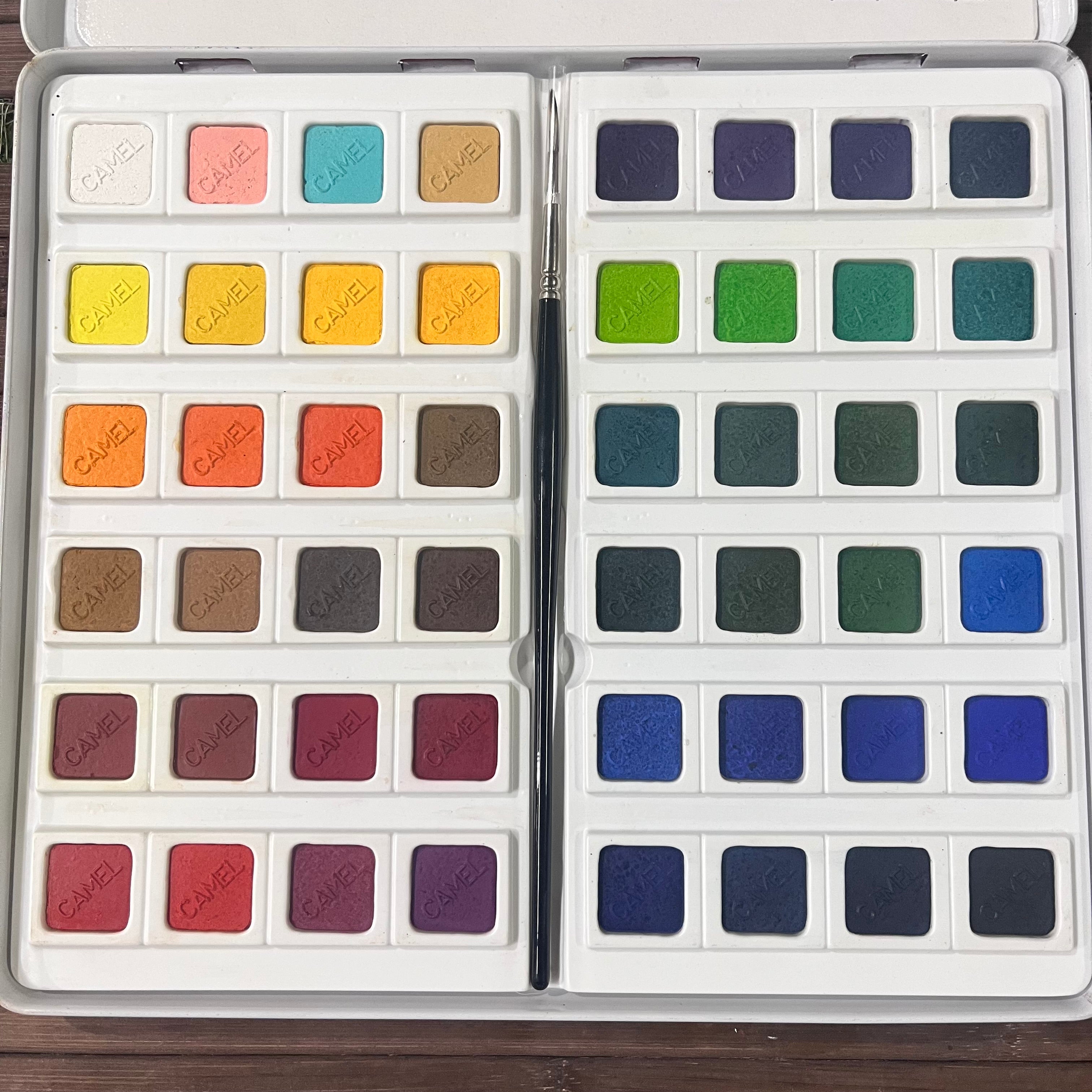 Camel Artist water colour cakes - Assorted 48 shades