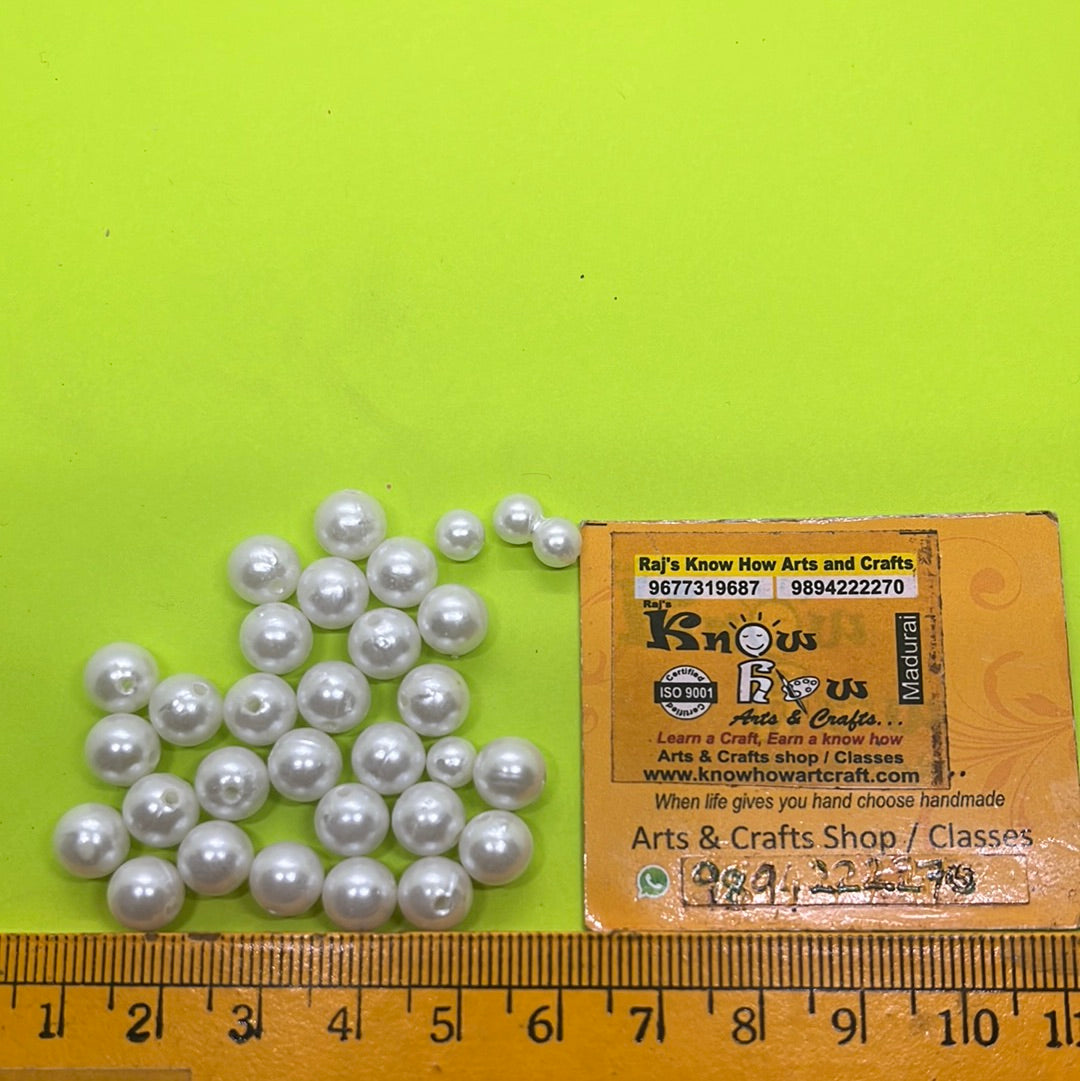 6mm round  Plastic Pearl 25g