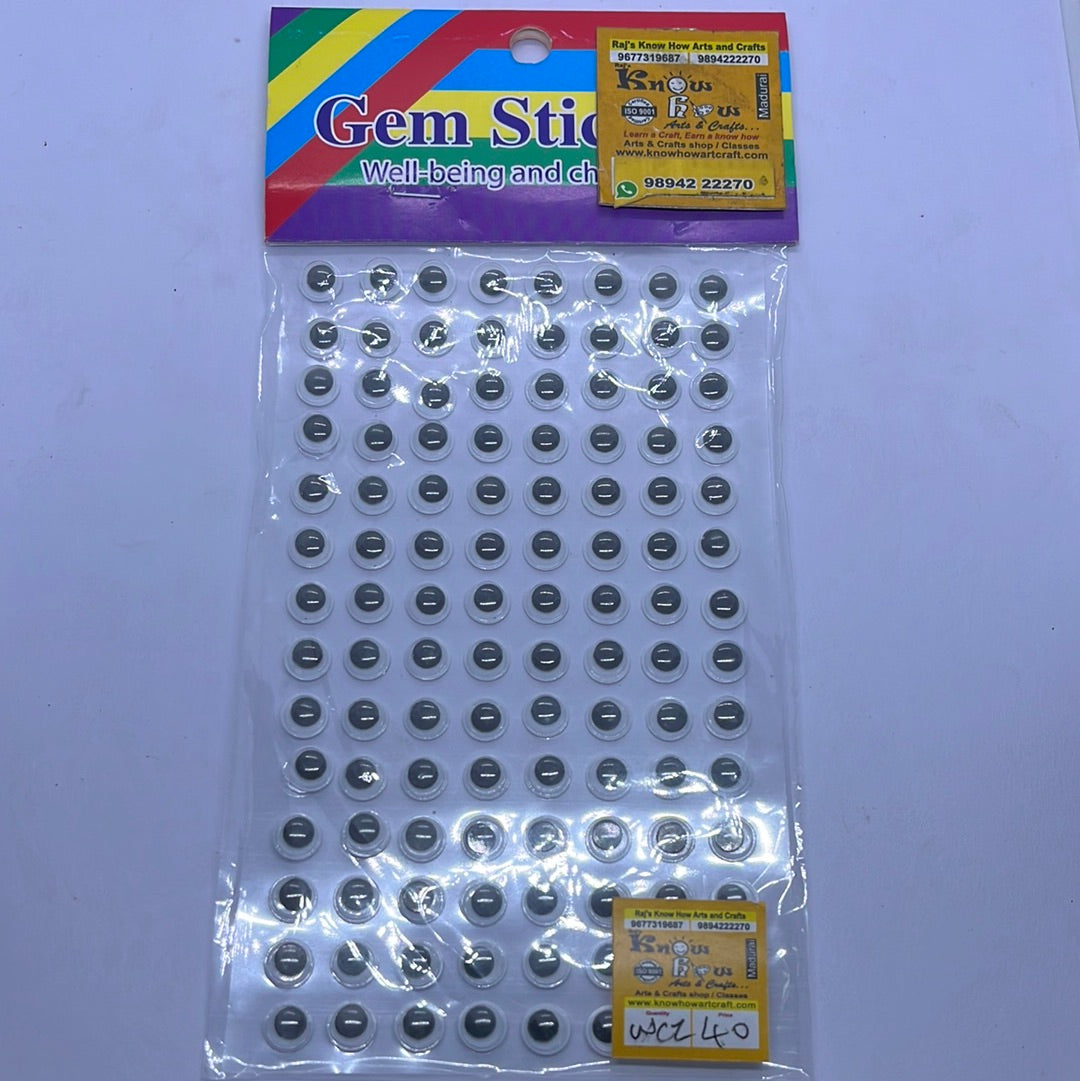 6mm Google eyes 1 pack