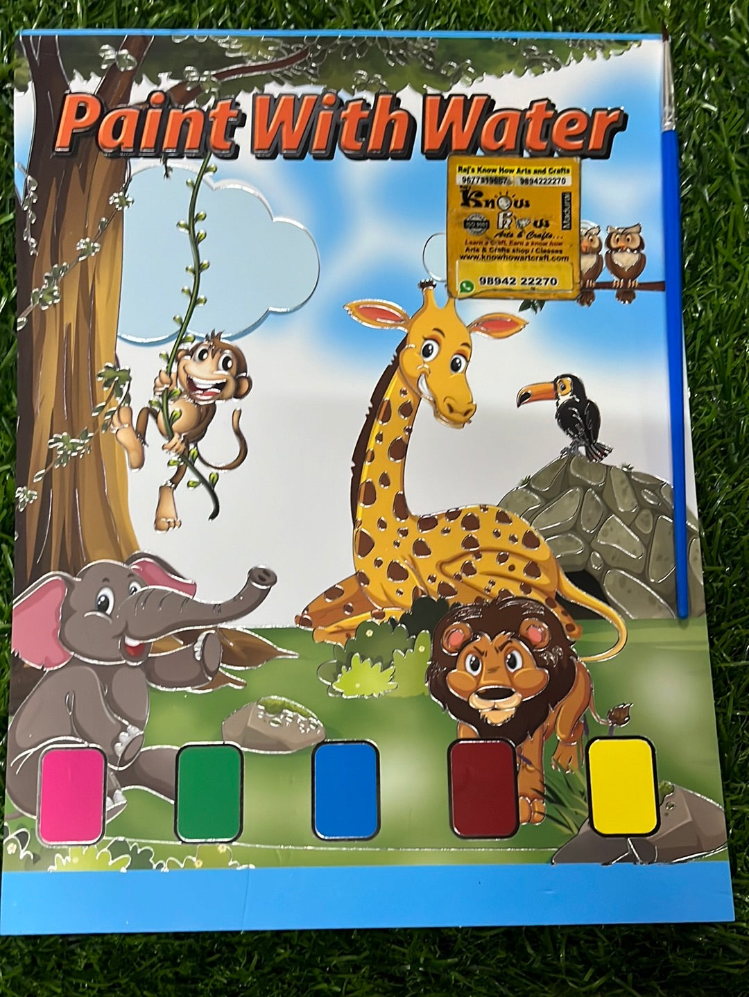 Paint with water colouring book