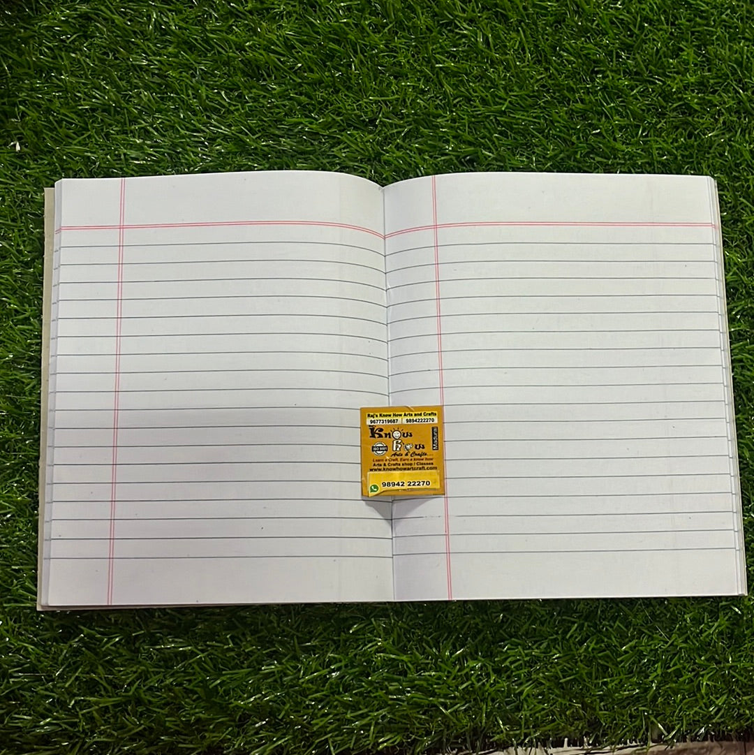 77.25X63.25 short  exercise note book - ruled