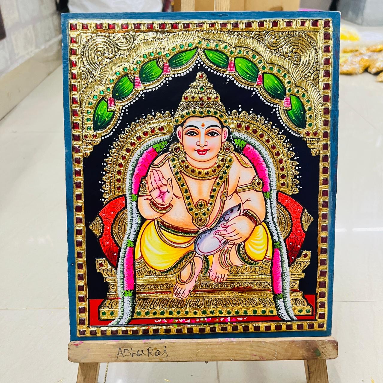 Kuberan Tanjore painting 10x12(15days delivery form payment date)1pack