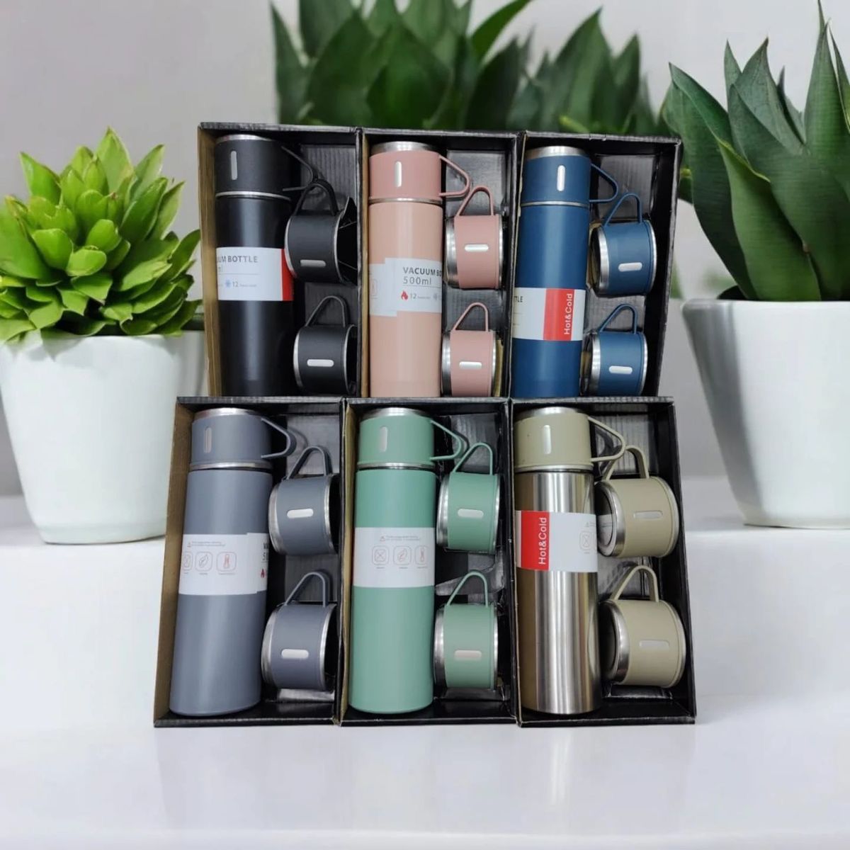 Vaccum flask (Minimum order 10 sets   Assorted colours)