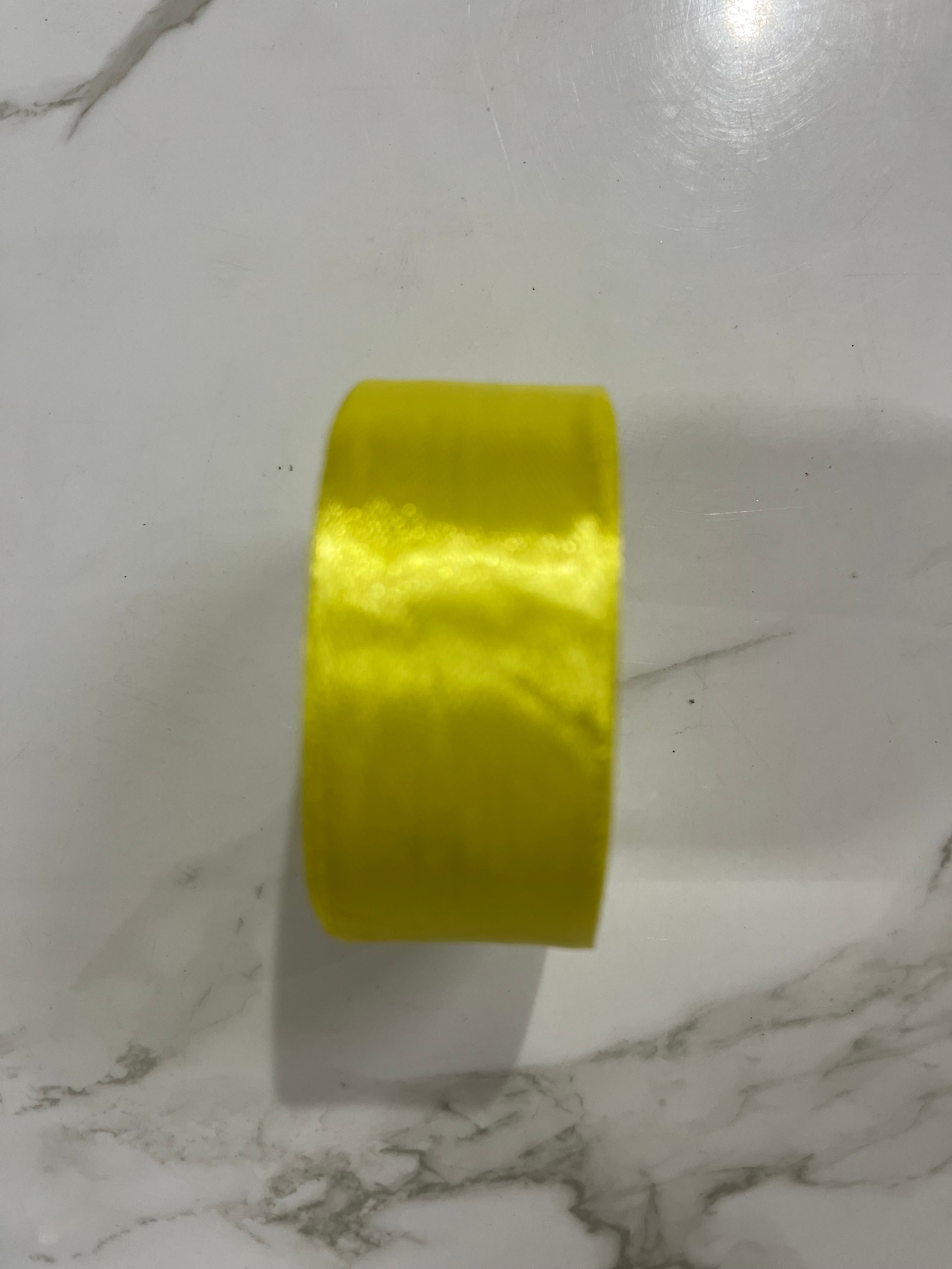 Satin ribbon-lemon yellow 1 inch