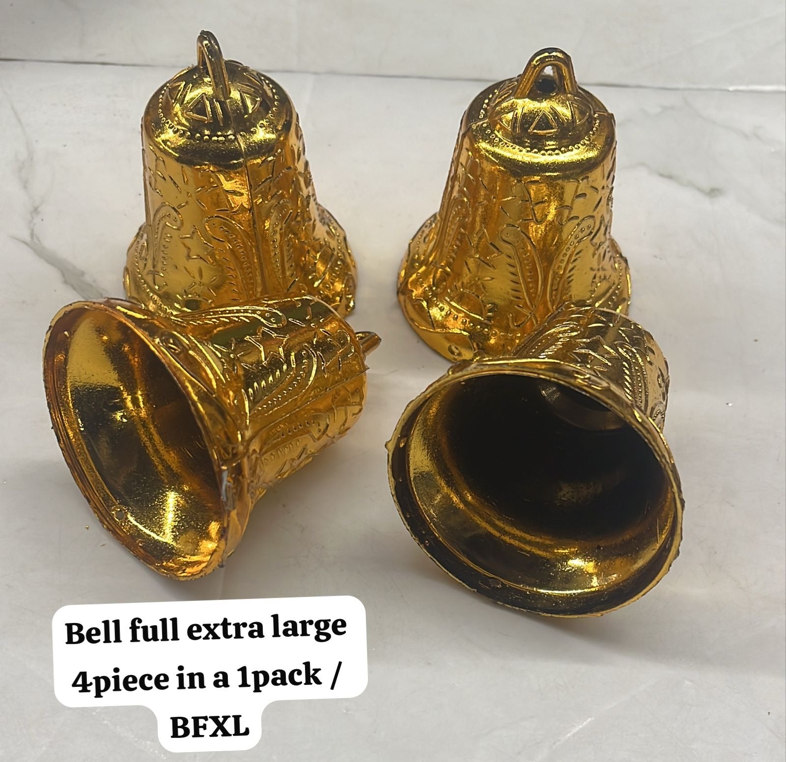 Golden acrylic bell full difference size available