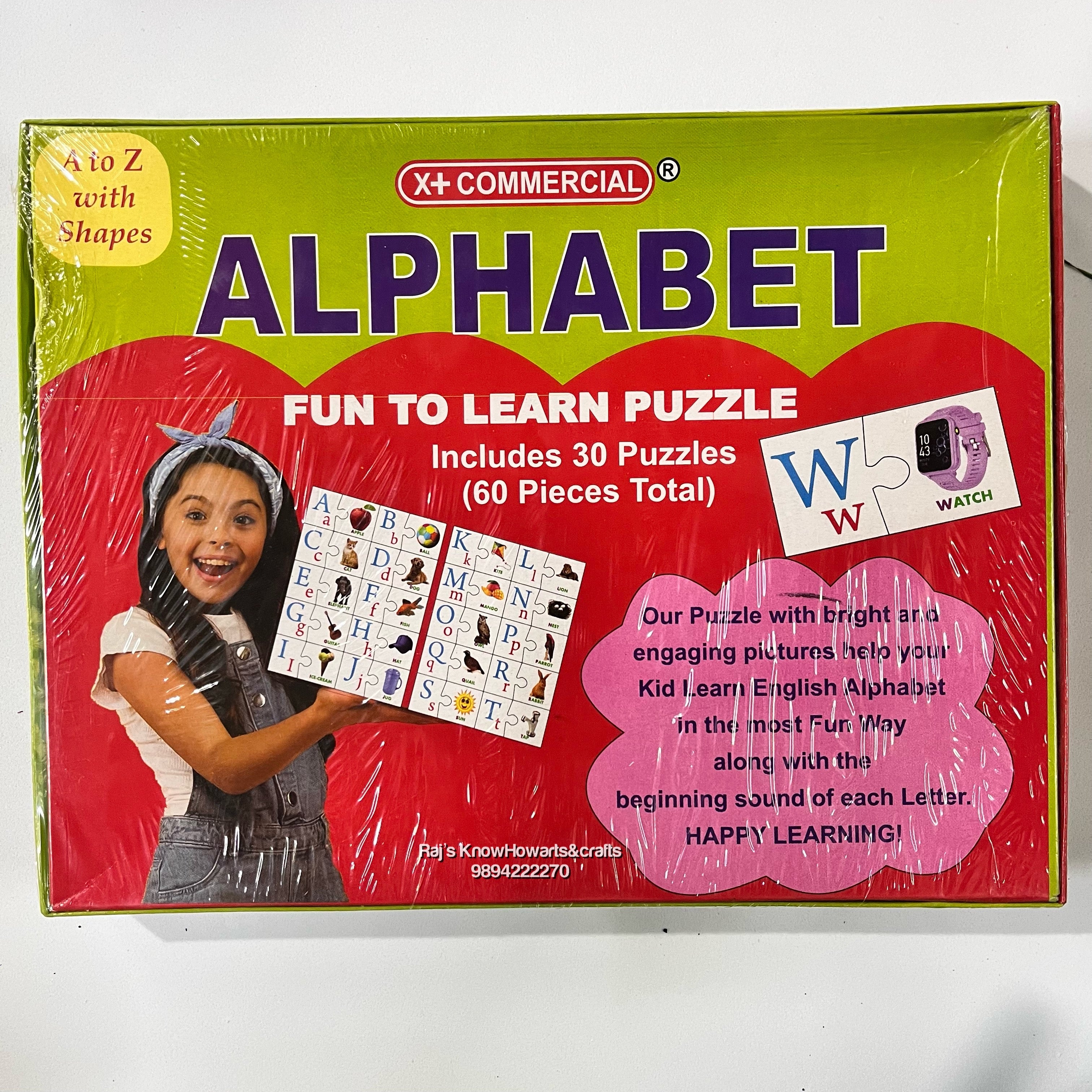 X+ Commercial Alphabet jigsaw Puzzle