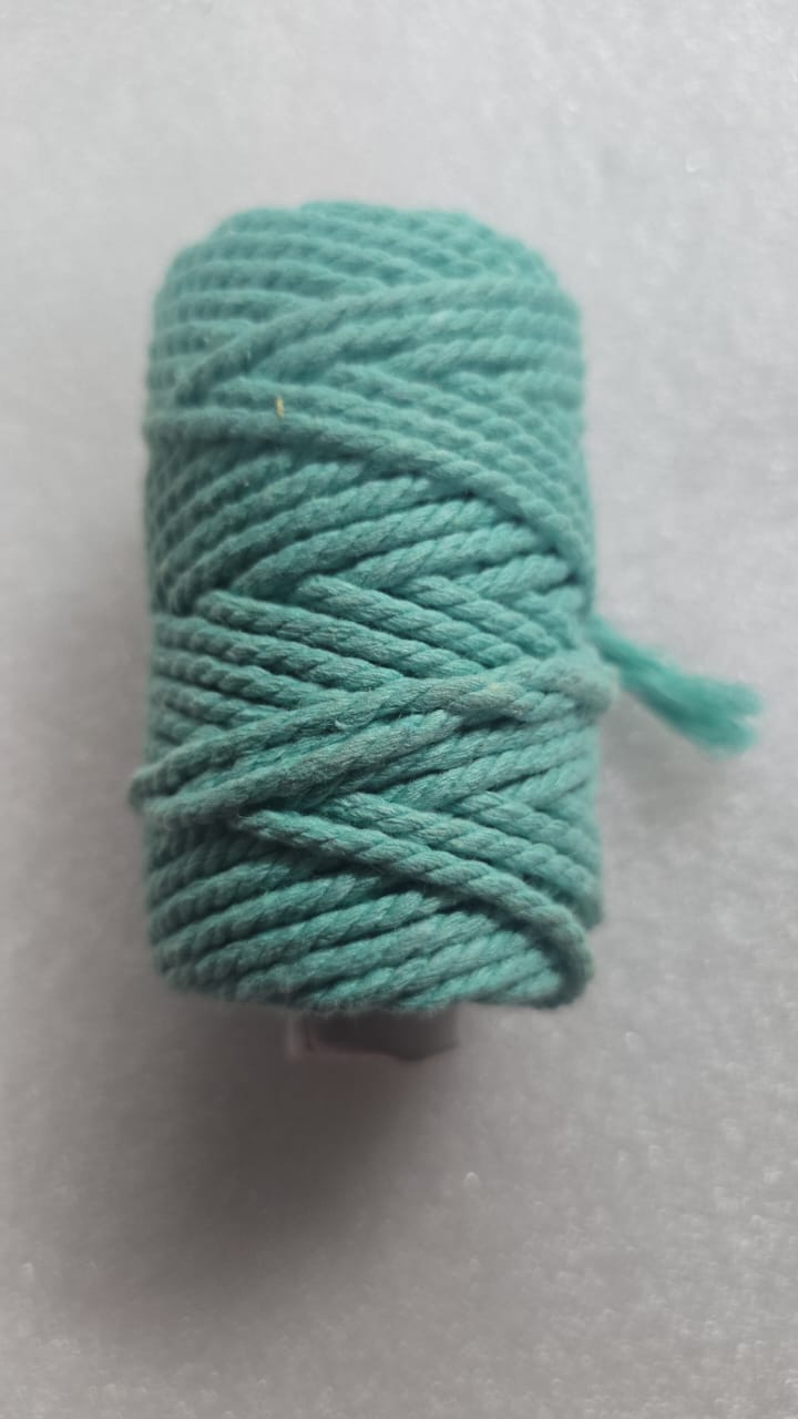 4mm cotton crochet thread AQUA GREEN