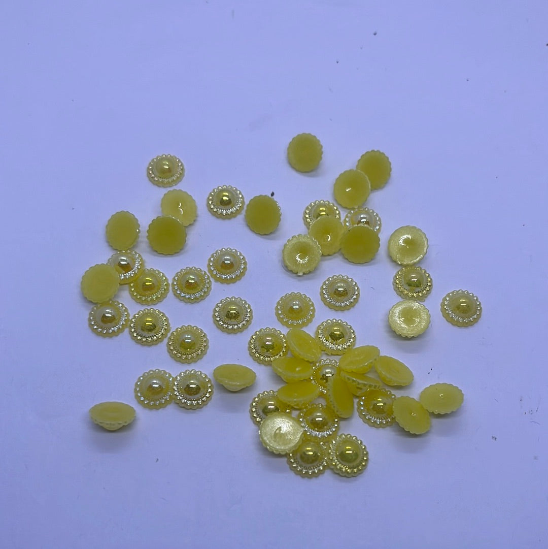 Acrylic  plastic color design beads -100g 3