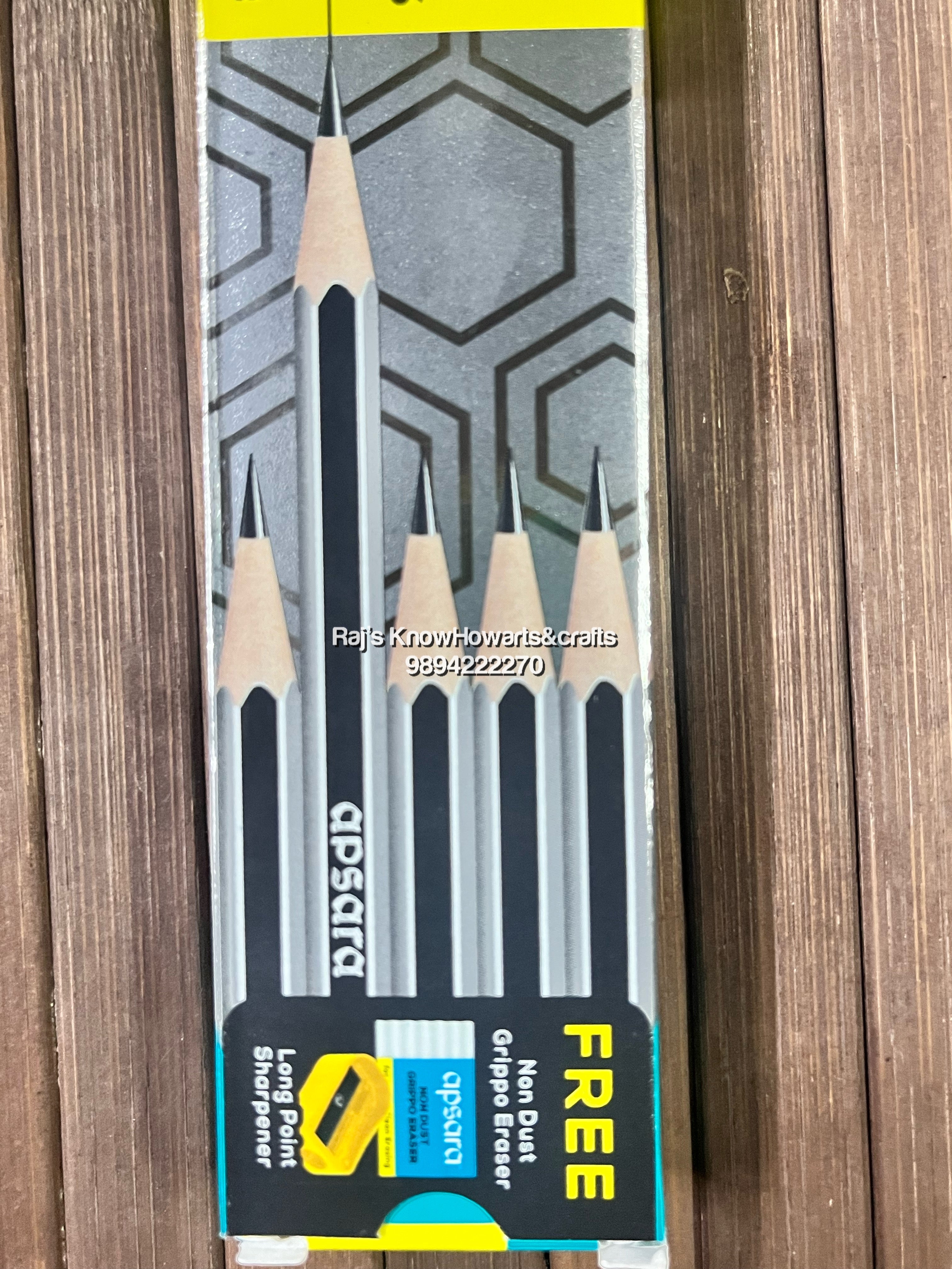 Apsara platinum extra dark pencils