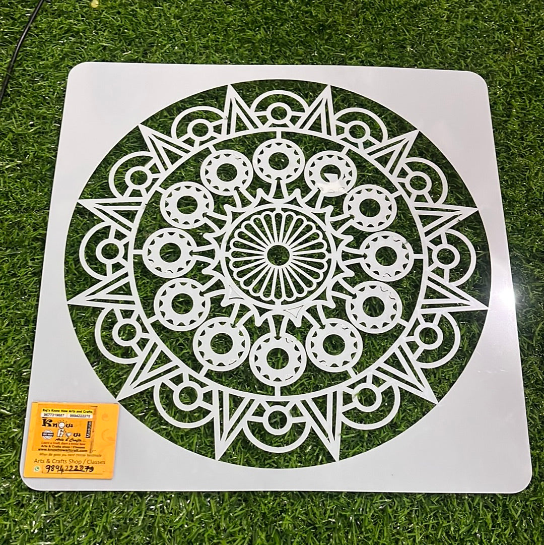 Rangoli stencil design  10